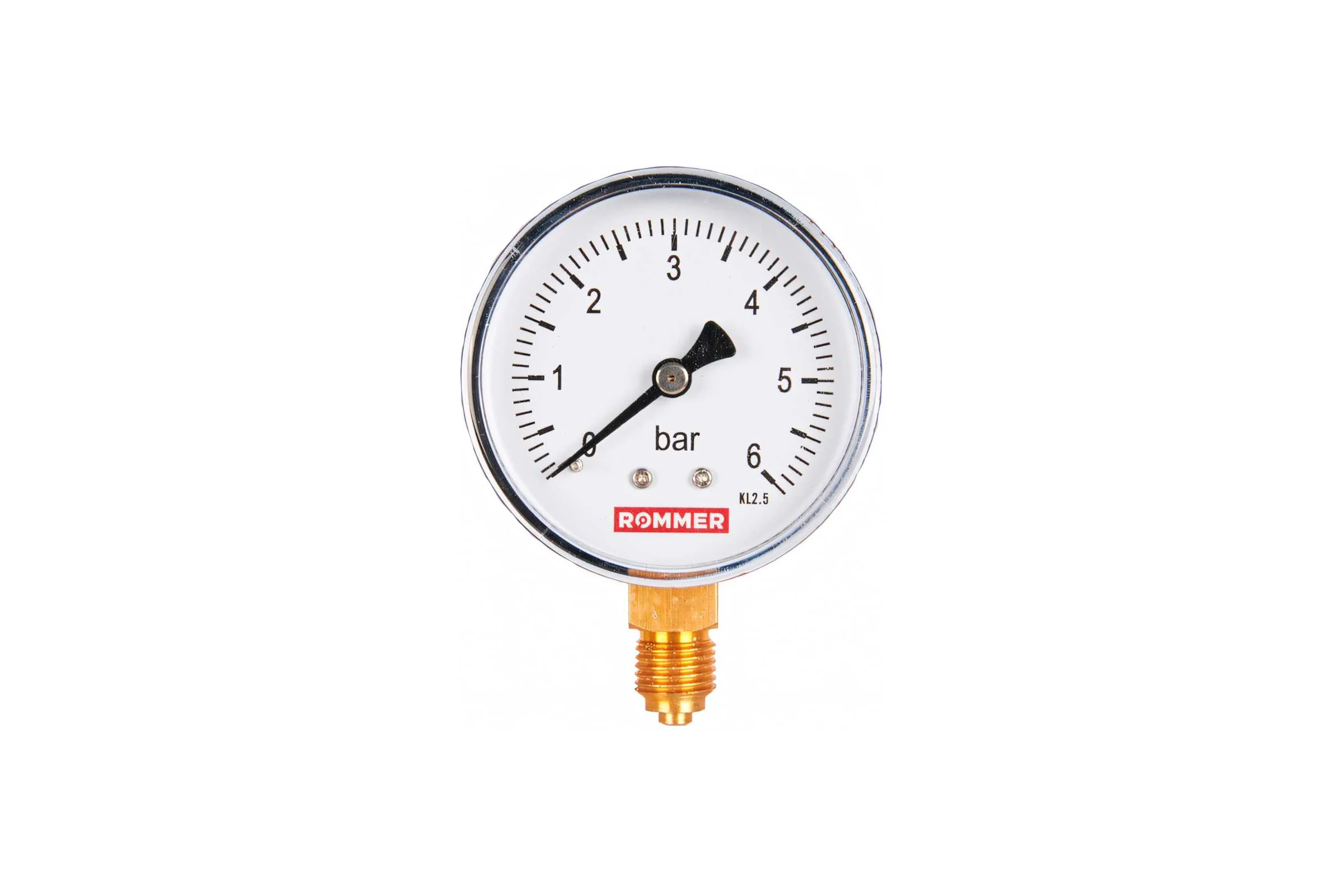 Манометр ROMMER радиальный корпус dn 63 мм 1/4" , 0...6 бар, кл.2.5 rim-0010-630608 RG00929SFN3LFC