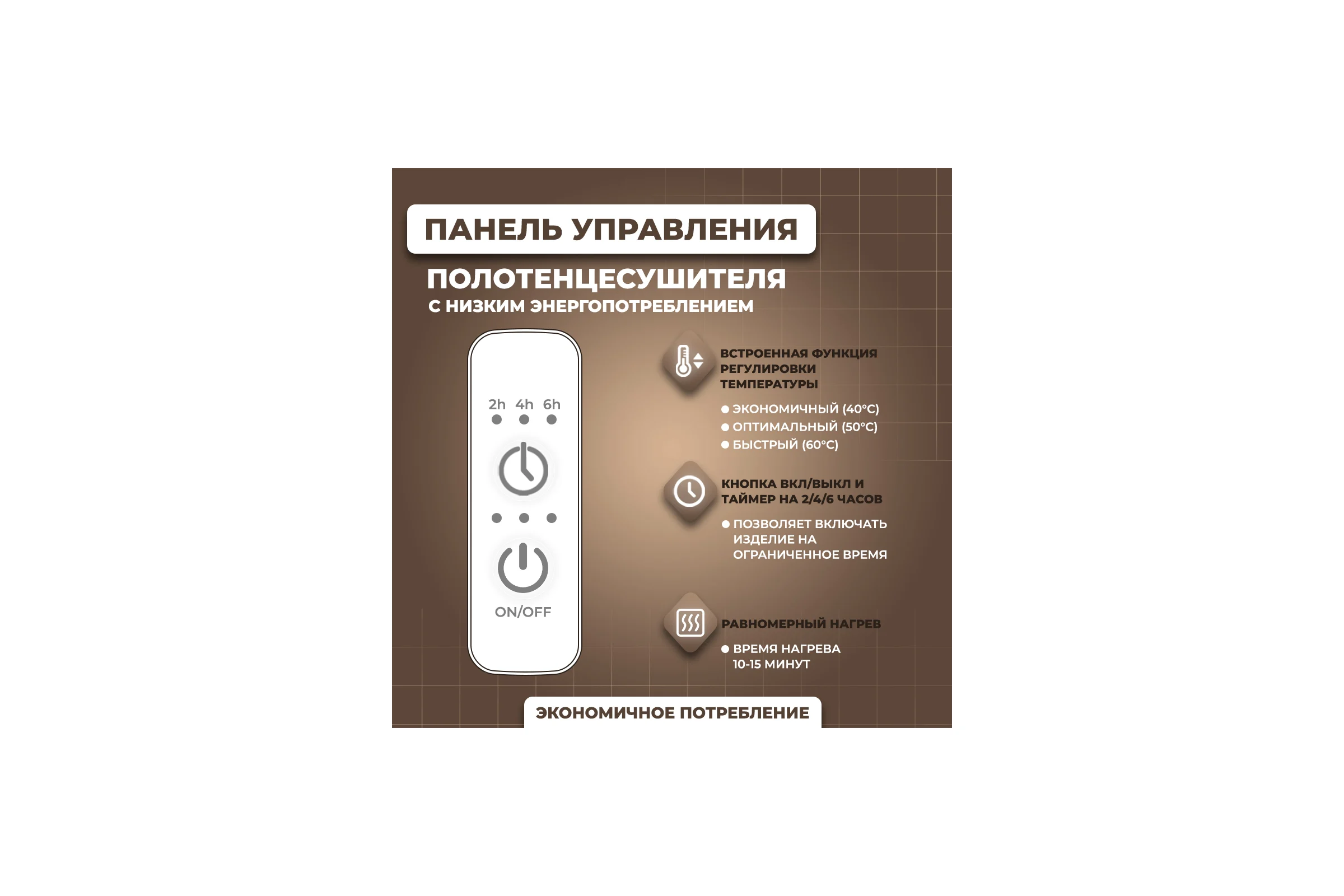 Электрический полотенцесушитель Маргроид Лина Inaro 2 секции, 120x9, таймер, скрытый монтаж, правое подключение, черный матовый 4690569129487 ЦБ-00266236