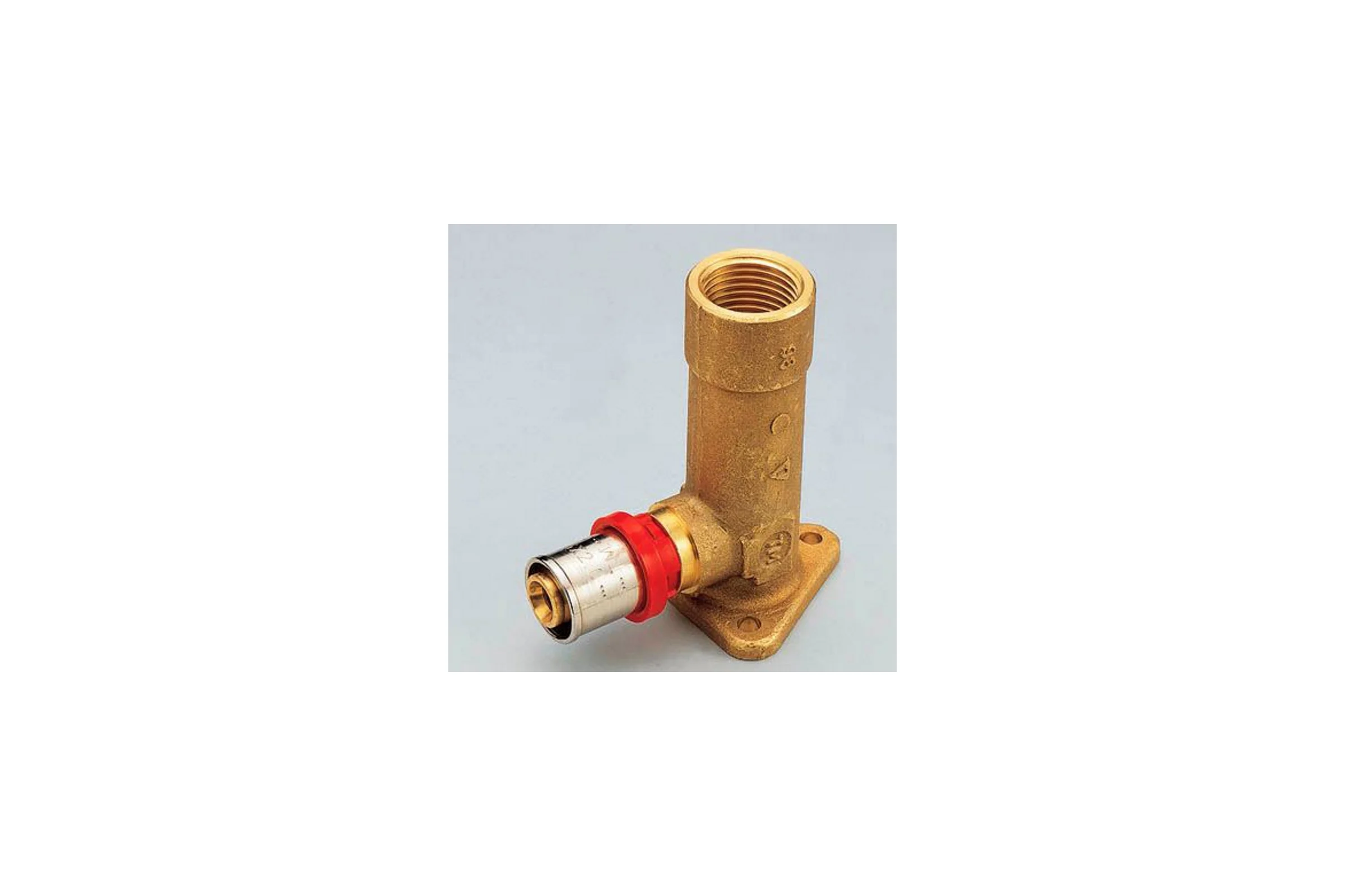 Водорозетка Tiemme 16х1/2" длинная (77 мм) латунь (пресс) 1650097 / 1656G001604XLCZ