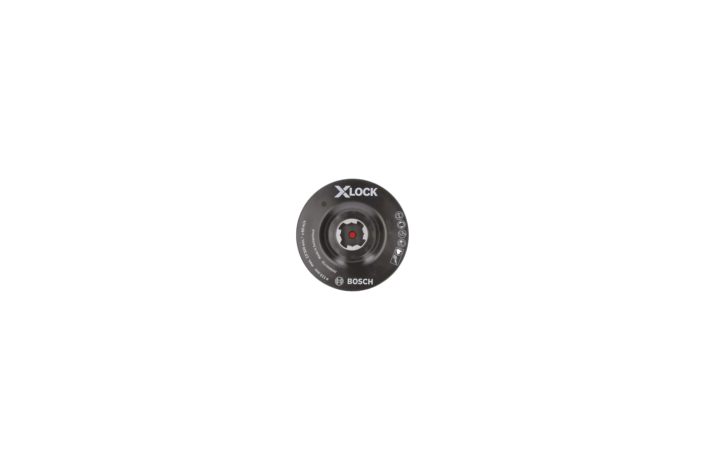 Тарелка опорная X-LOCK на липучке 115 мм Bosch 2608601721