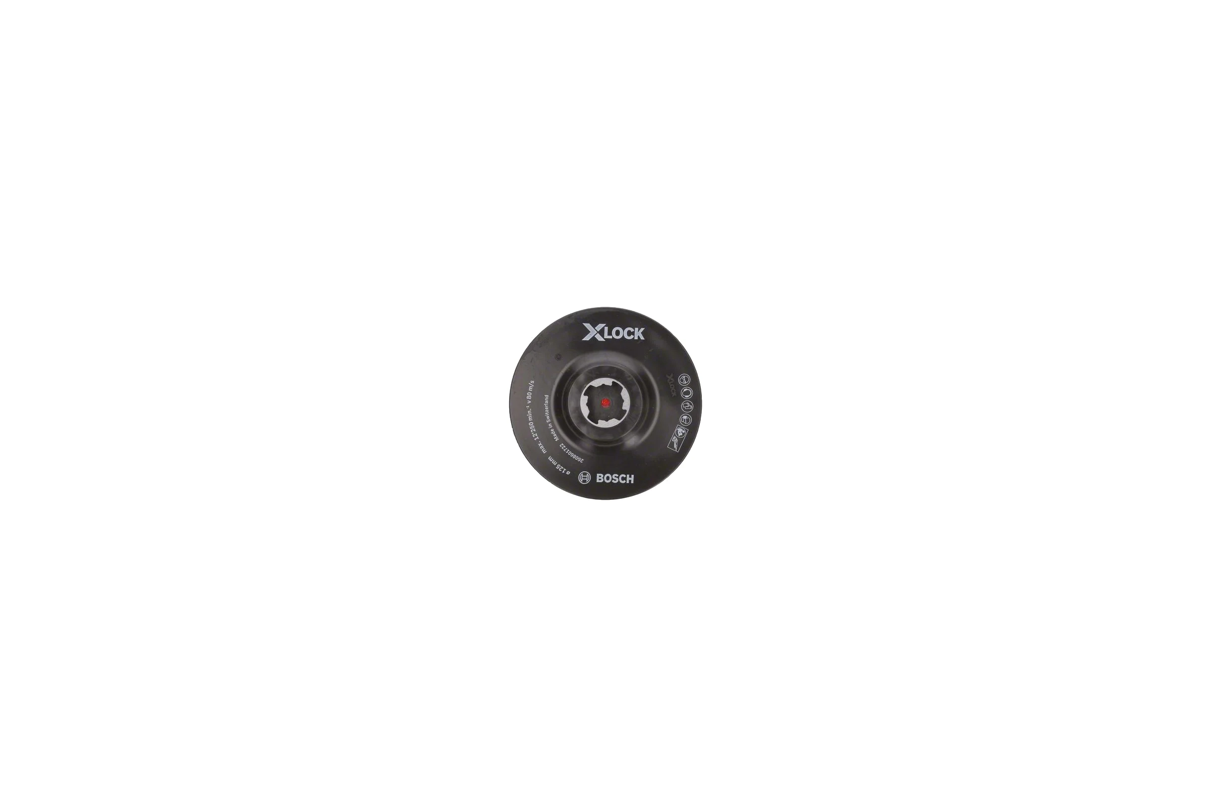 Тарелка опорная X-LOCK на липучке 125 мм Bosch 2608601722