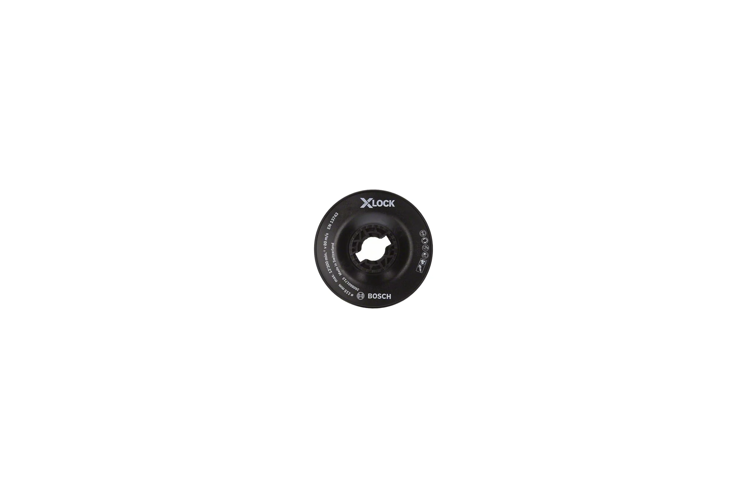 Тарелка опорная жесткая X-LOCK с зажимом (115 мм) Bosch 2608601713
