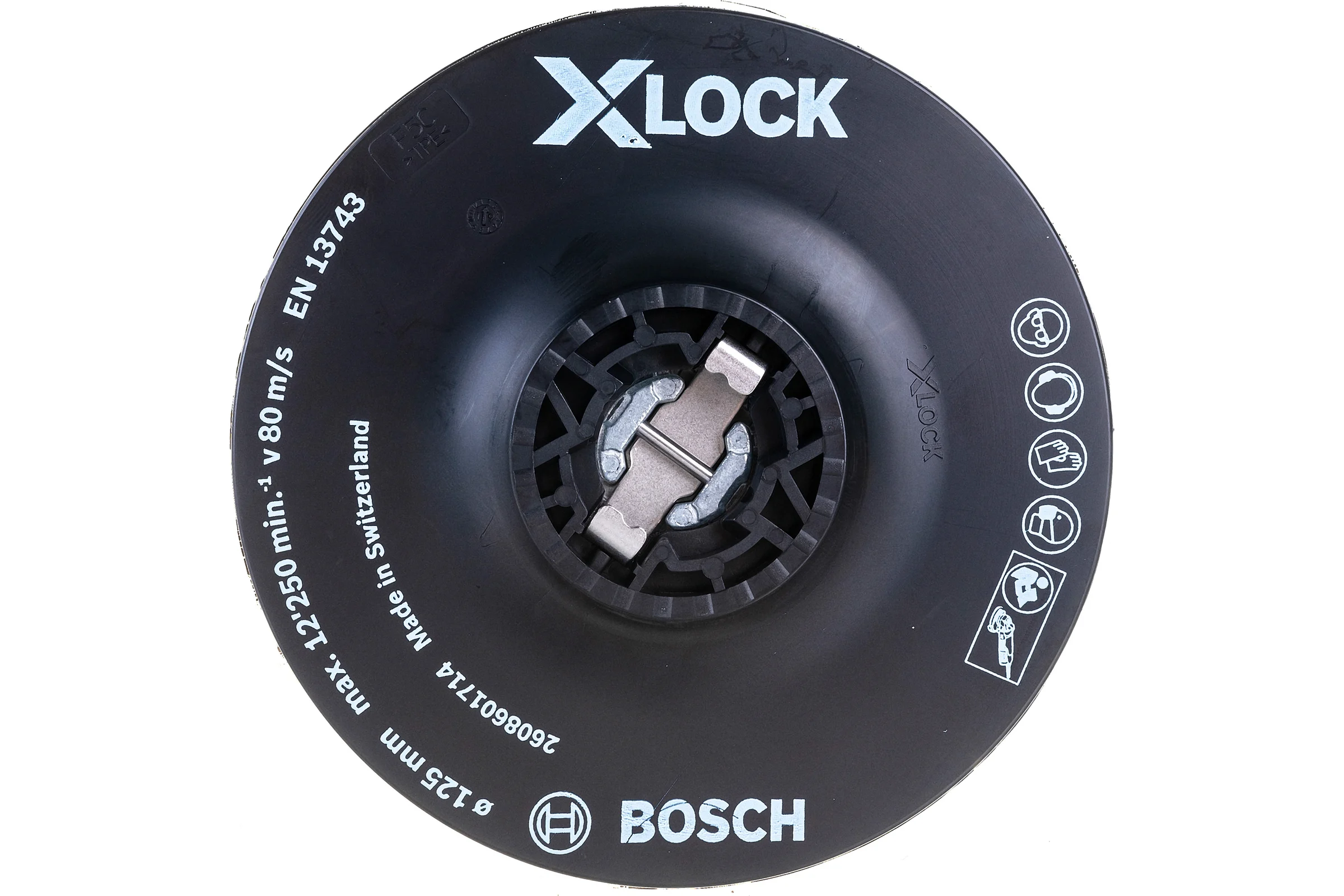 Тарелка опорная мягкая X-LOCK с зажимом (125 мм) Bosch 2608601714