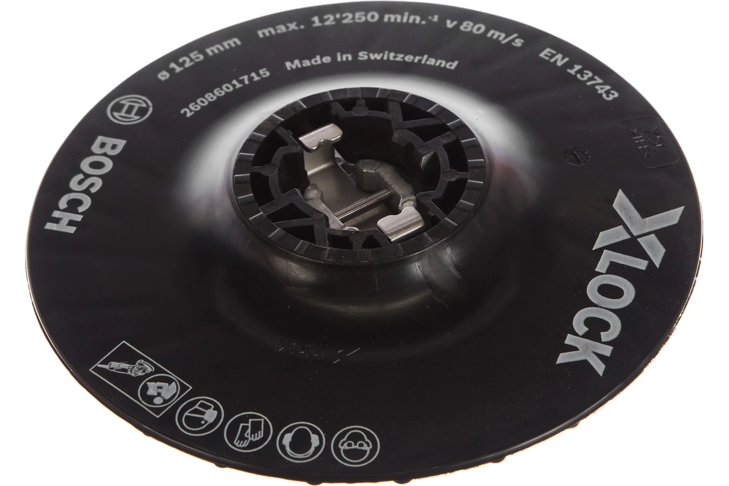 Тарелка опорная средняя X-LOCK с зажимом (125 мм) Bosch 2608601715