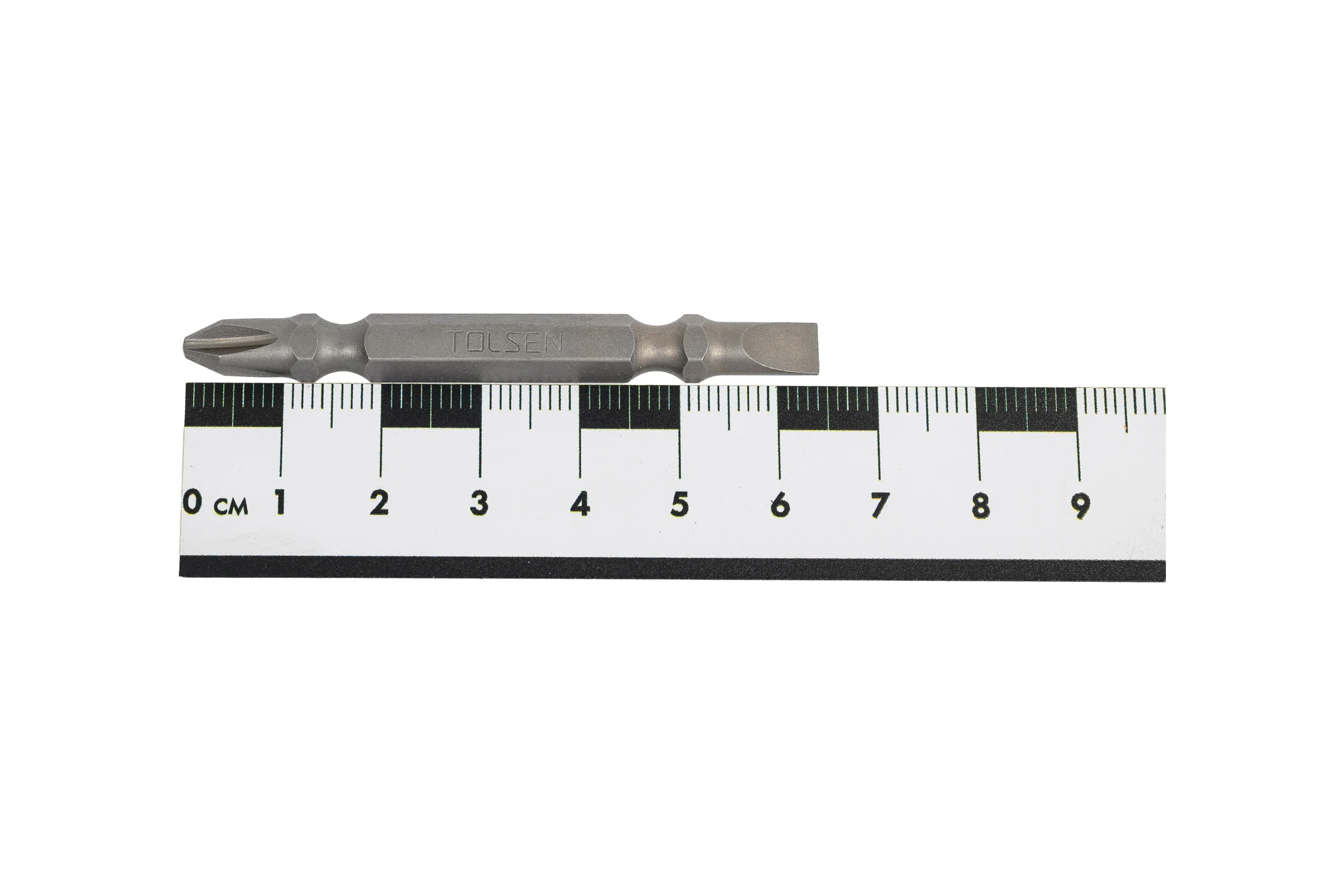 Набор вставок бит торцевых двухсторонних 1/4", PH2, SL5.5x0.8 мм, 65 мм, 10 предметов TOLSEN 20361