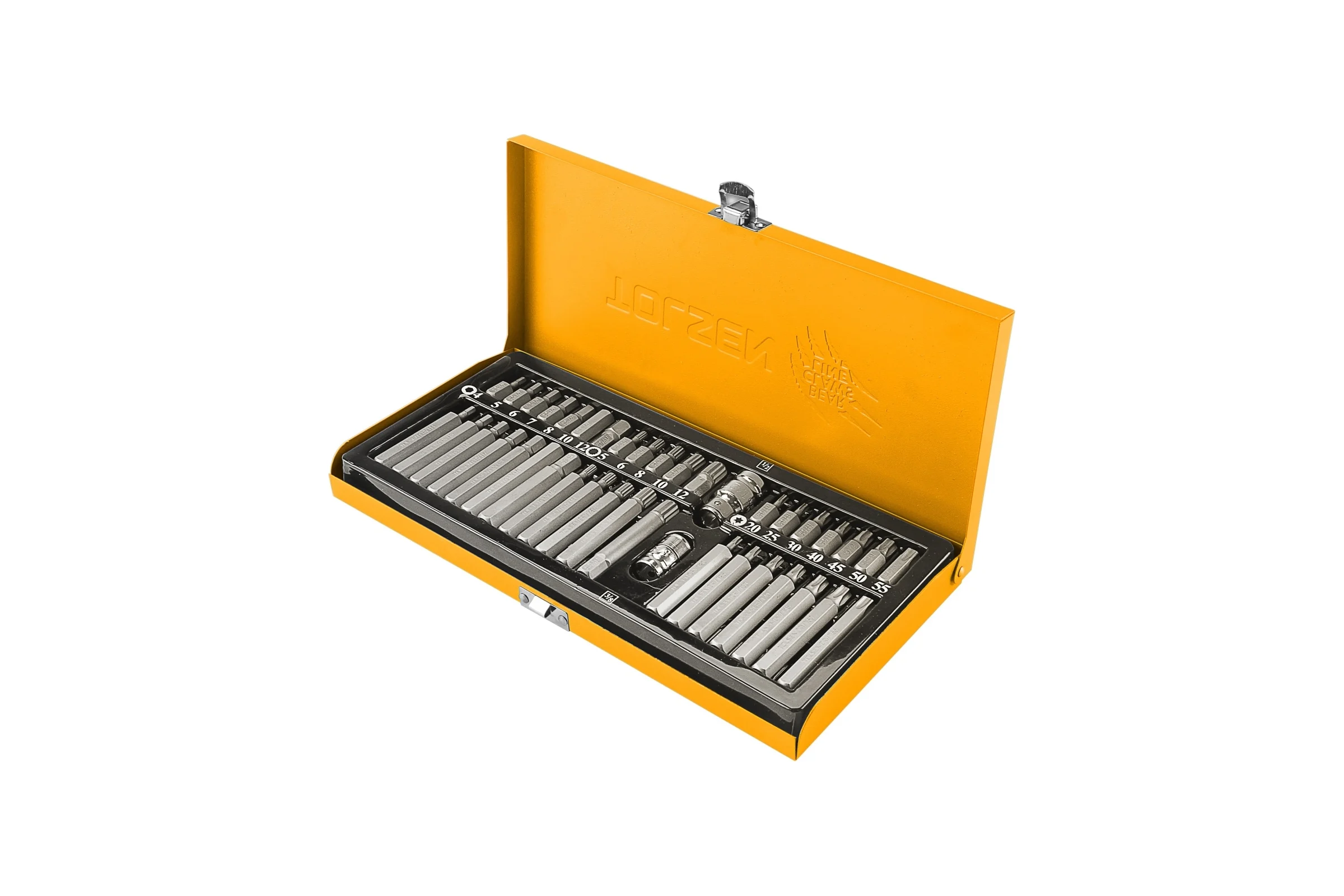 Набор вставок бит 10 мм, Torx, Spline, Hex, 40 предметов TOLSEN 20385