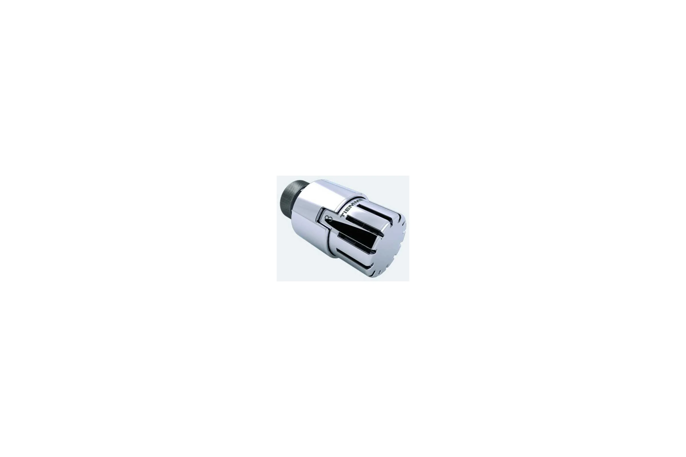 Термостатическая головка Tiemme М30x1,5 (хромированная, 6-28 С) 9550026 / 9553C