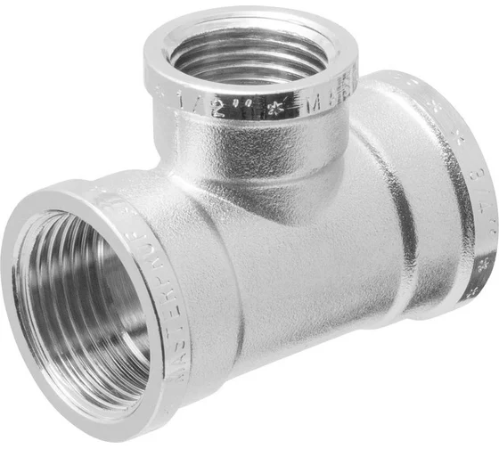 Тройник MPF 3/4" х 1/2" х 3/4" в/в/в, опт 15 шт ИС.072075.15