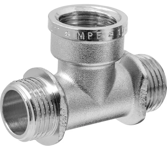 Тройник MPF 1/2" н/в/н с ограничителем, опт 20 шт ИС.072071.20