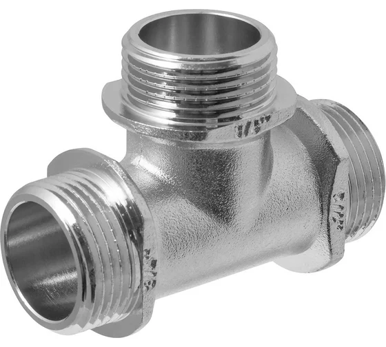 Тройник MPF 3/4" н/н/н с ограничителем, опт 18 шт ИС.072073.18