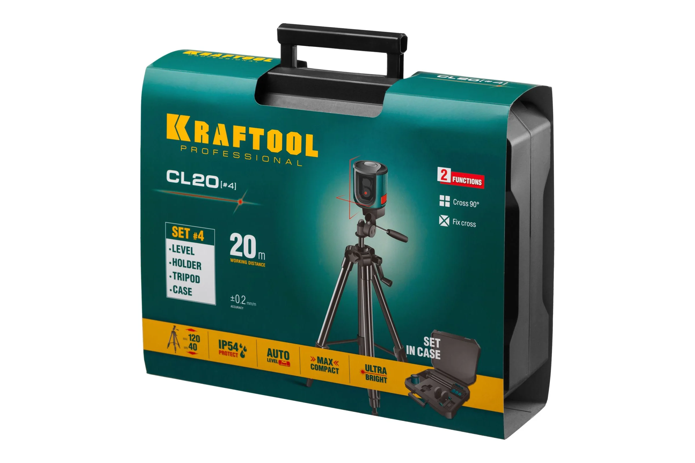 Лазерный линейный нивелир KRAFTOOL CL 20 #4 34700-4