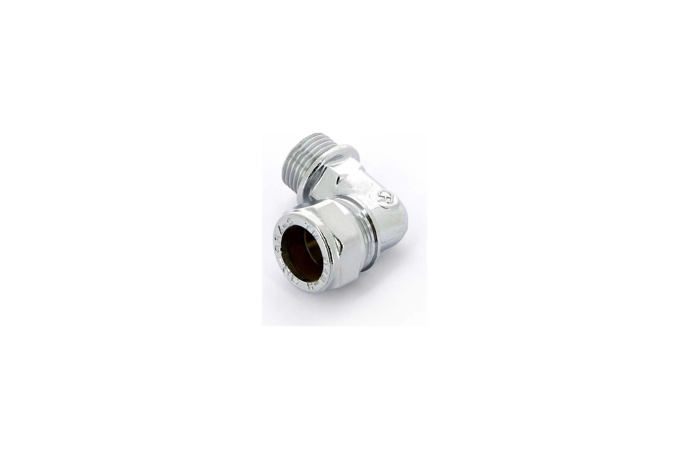 Угловое соединение Tiemme 18х1/2"Н (обжим) (хром) 1130203 / 1104C001804CZ