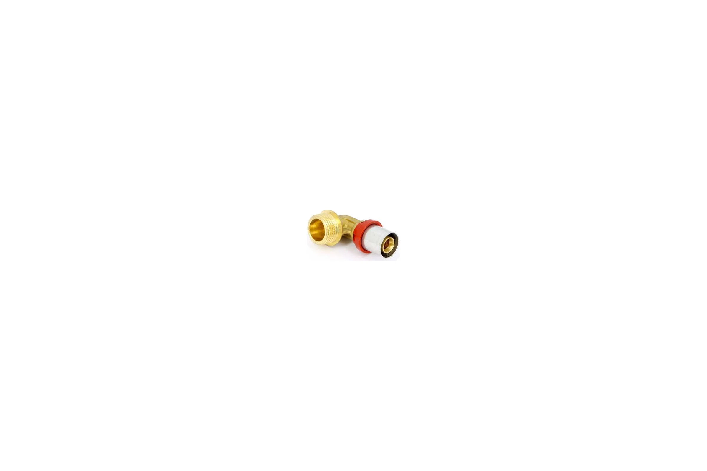 Угловое соединение Tiemme 16х1/2"Н латунь (пресс) COMPACT 1660008 / 1654G001604CT