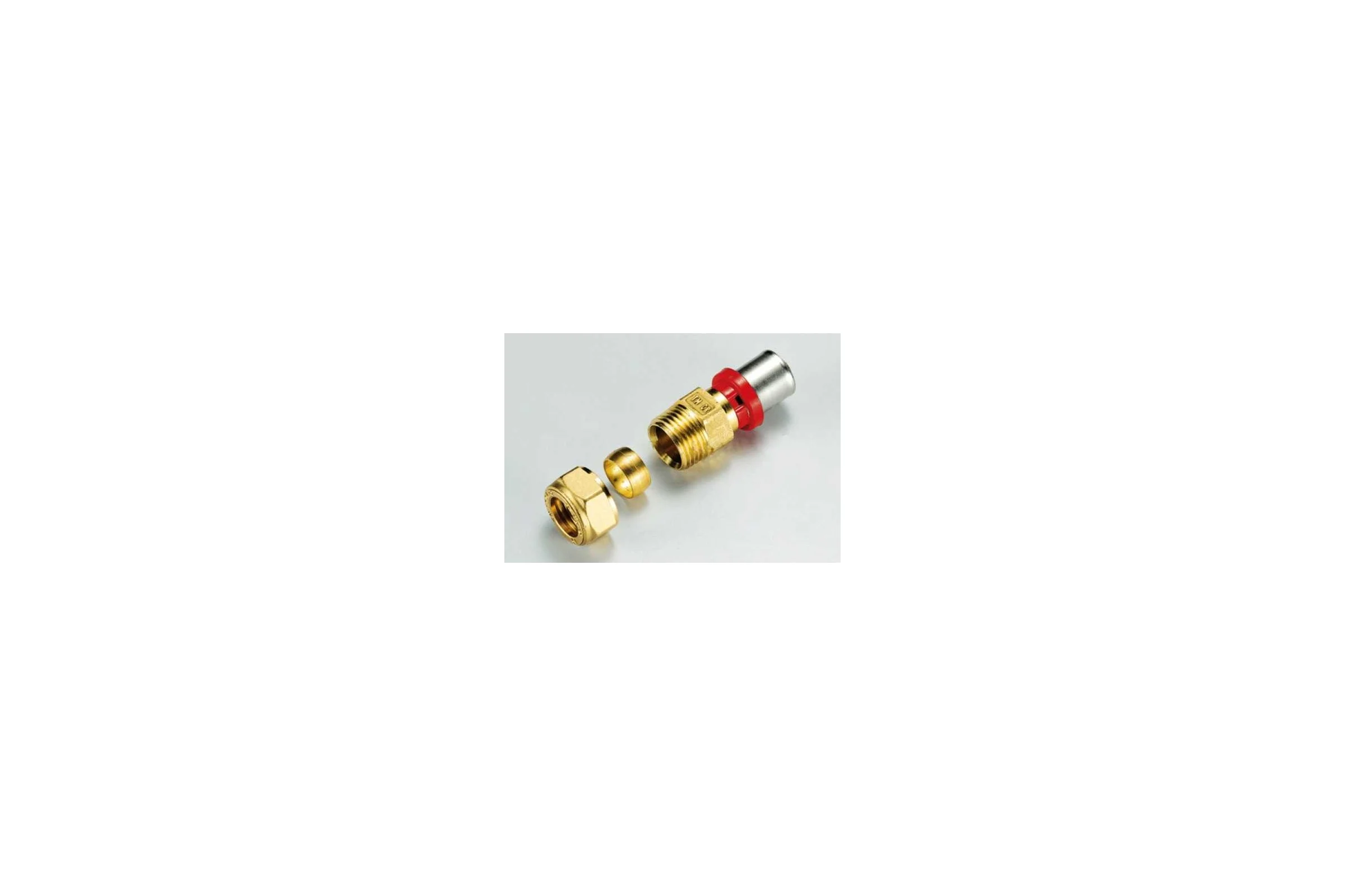 Прямое соединение Tiemme 16 (пресс)х15 (обжим) 1670011 / 1651G1615KBDR