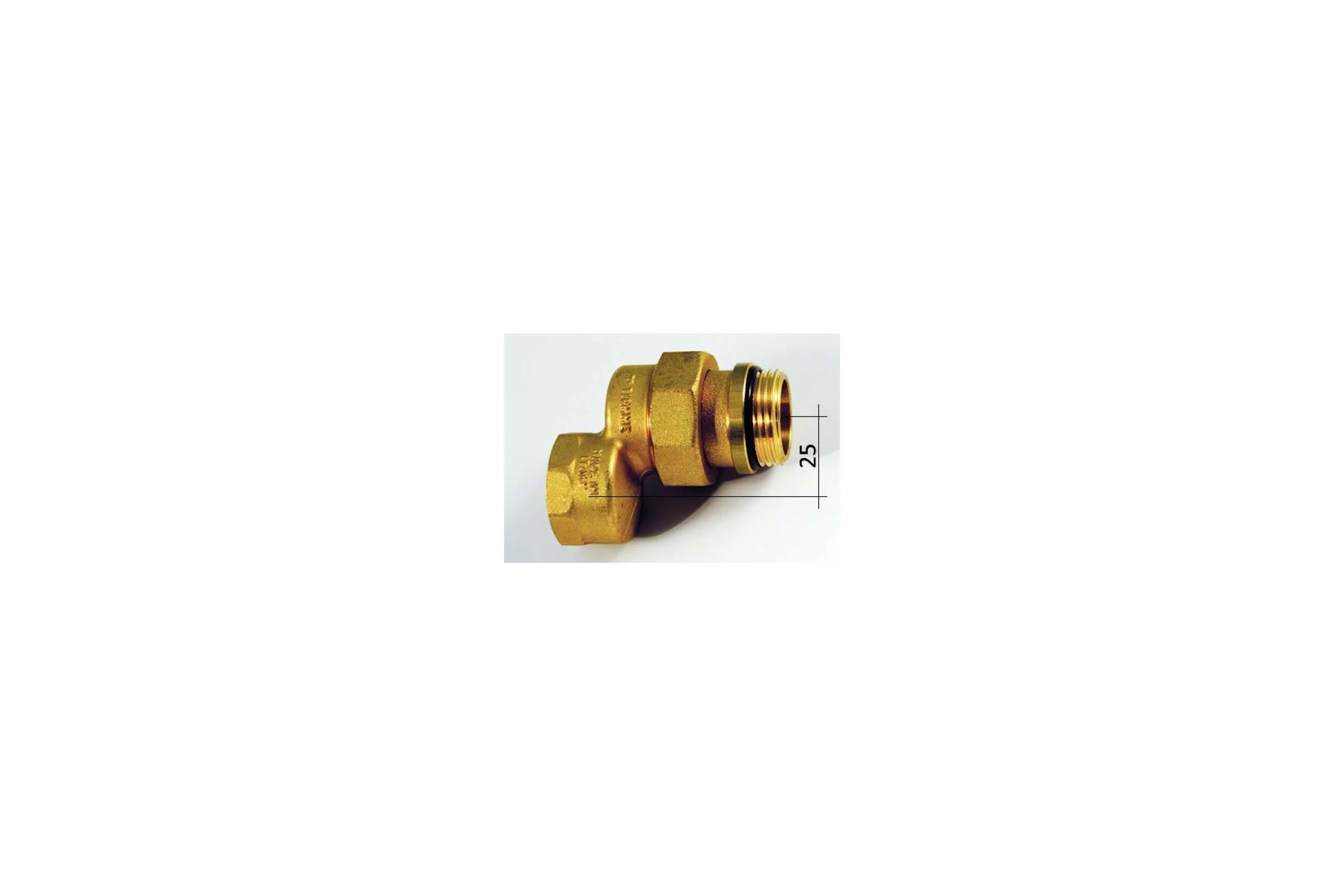 Коллекторный переход Tiemme 1" эксцентрический (смещ.25 мм) 1500672 / 1514G0606