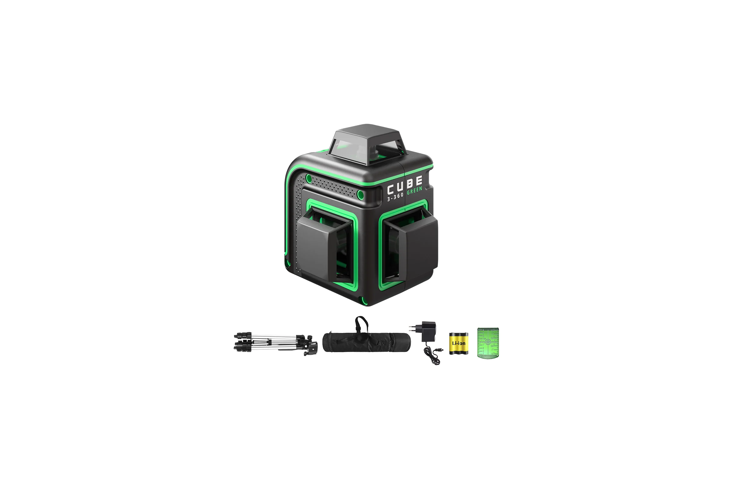 Лазерный уровень ADA Cube 3-360 GREEN Professional Edition А00573