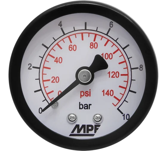 Манометр аксиальный MPF 10 Бар, кл.точности 2,5, 1/4" нар. резьба ИС.161740