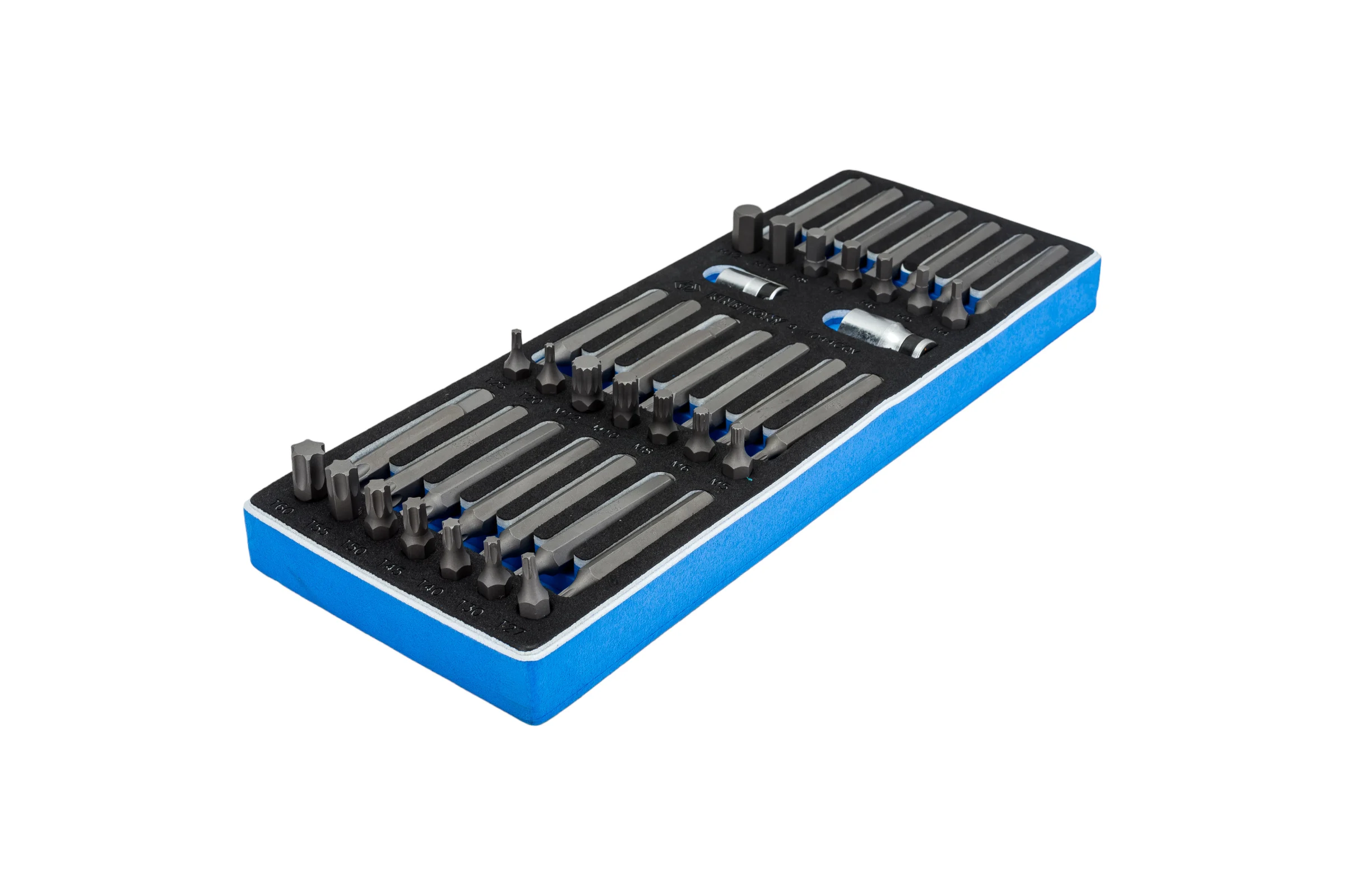 Набор вставок бит 10 мм TORX, SPLINE, HEX, ложемент, 44 предмета KING TONY 9-1044CQV