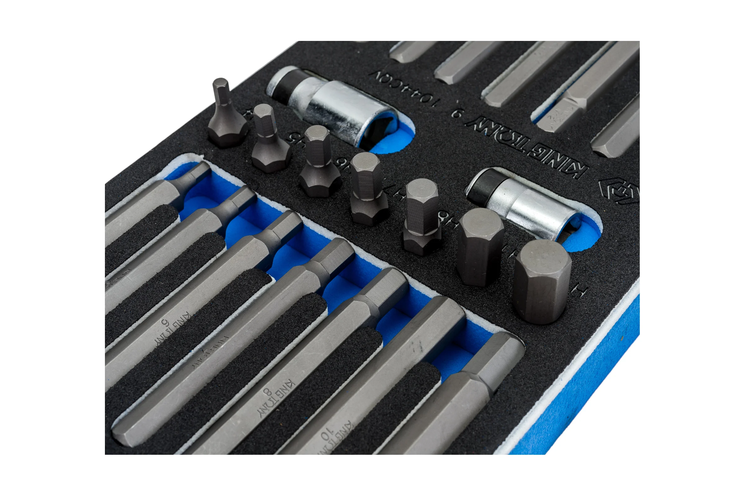 Набор вставок бит 10 мм TORX, SPLINE, HEX, ложемент, 44 предмета KING TONY 9-1044CQV
