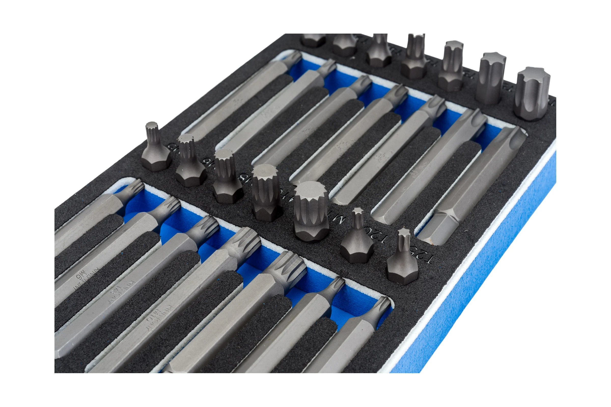 Набор вставок бит 10 мм TORX, SPLINE, HEX, ложемент, 44 предмета KING TONY 9-1044CQV