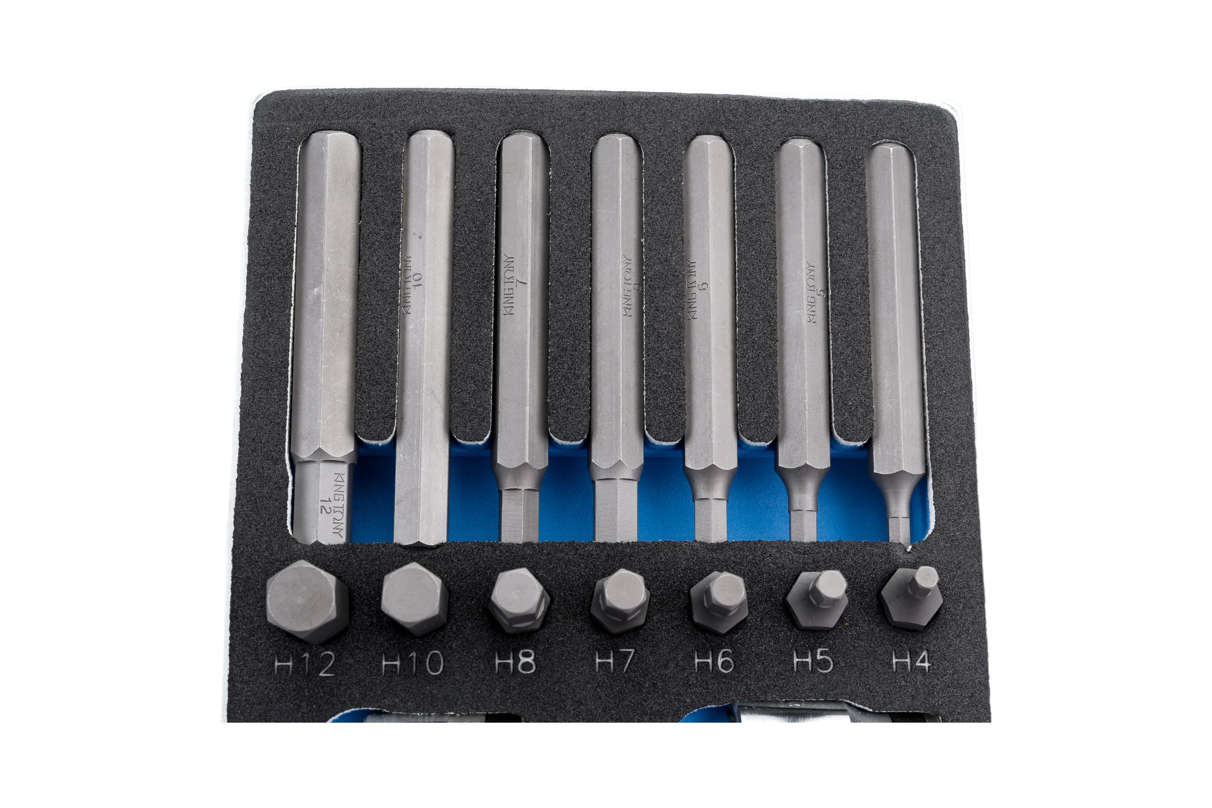 Набор вставок бит 10 мм TORX, SPLINE, HEX, ложемент, 44 предмета KING TONY 9-1044CQV