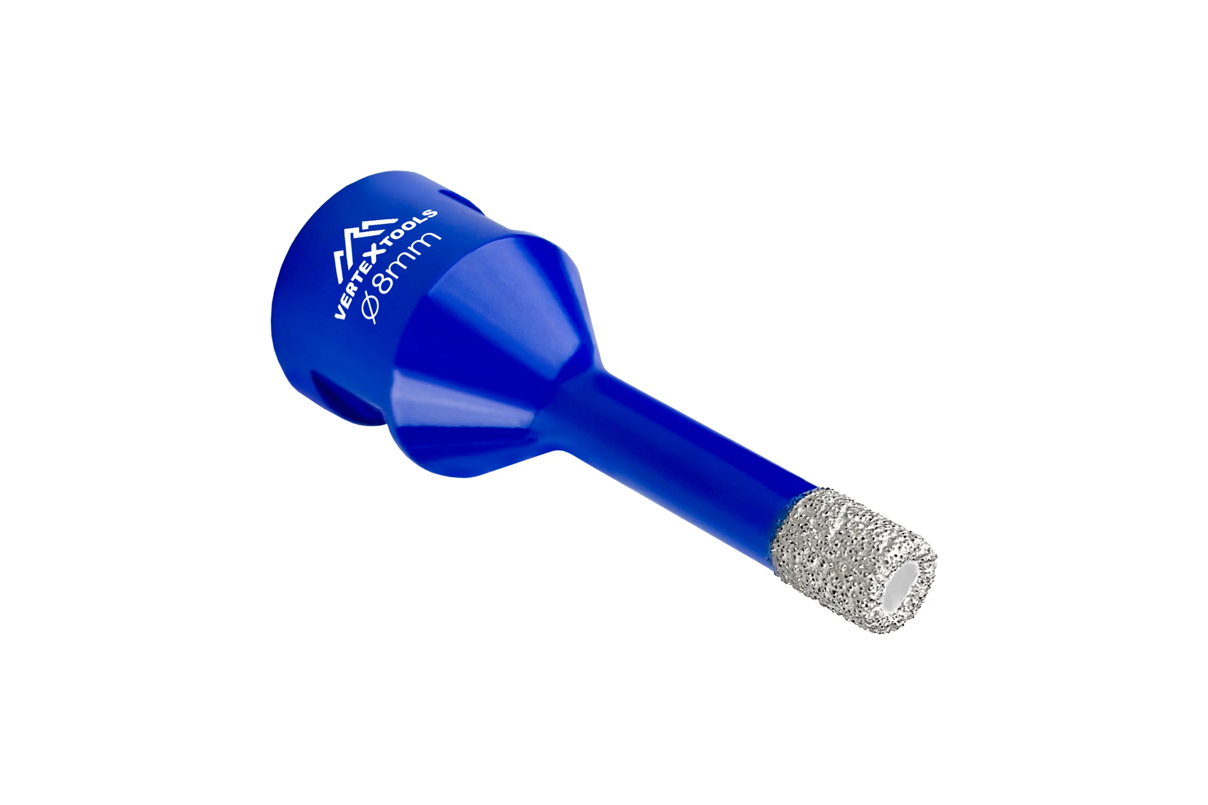 Коронка алмазная с техническим воском 8x35 мм для УШМ vertextools 333-8-35