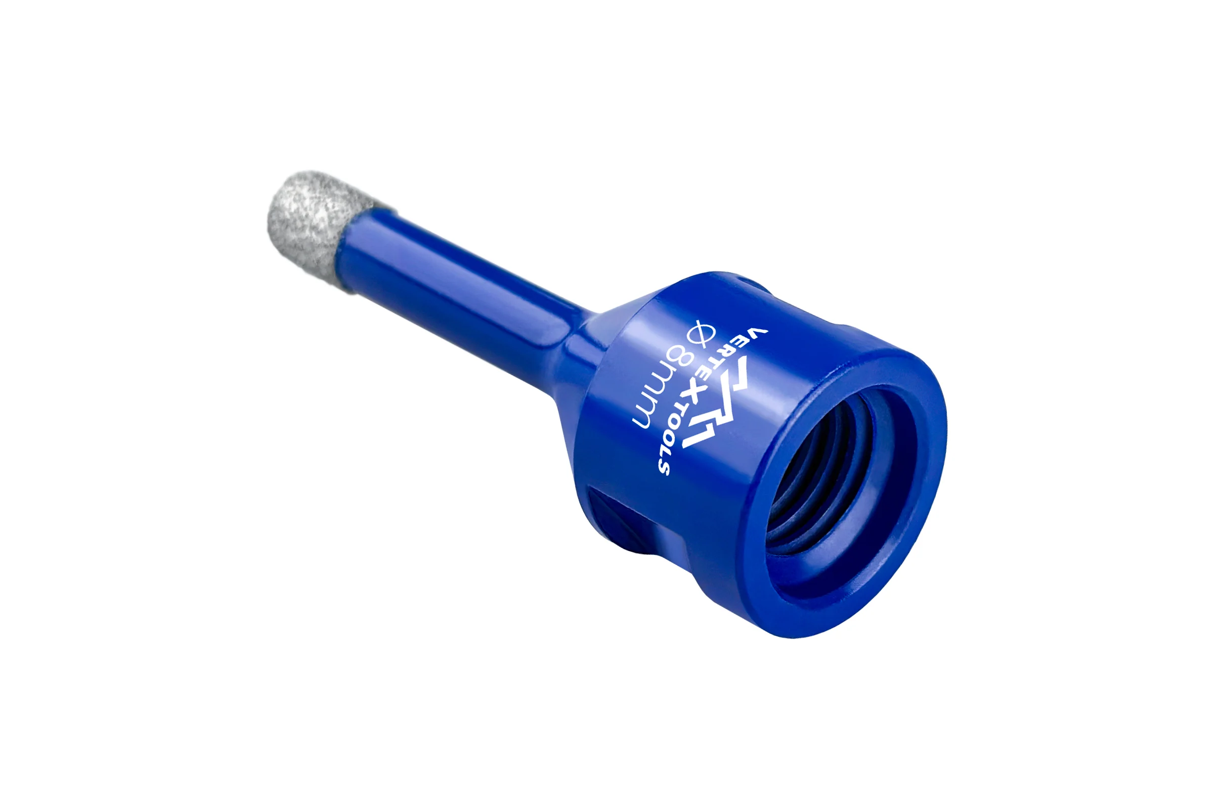 Коронка алмазная с техническим воском 8x35 мм для УШМ vertextools 333-8-35