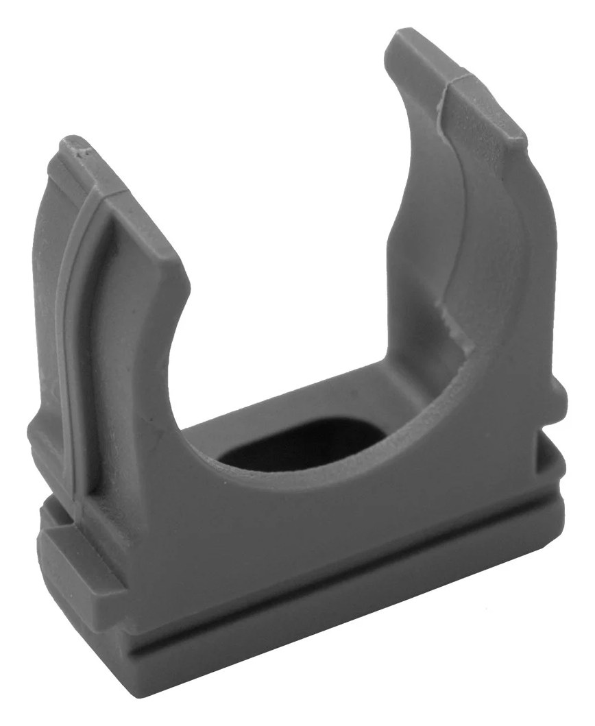U-клипса для гофры RUCELF серая d20 00-00003799
