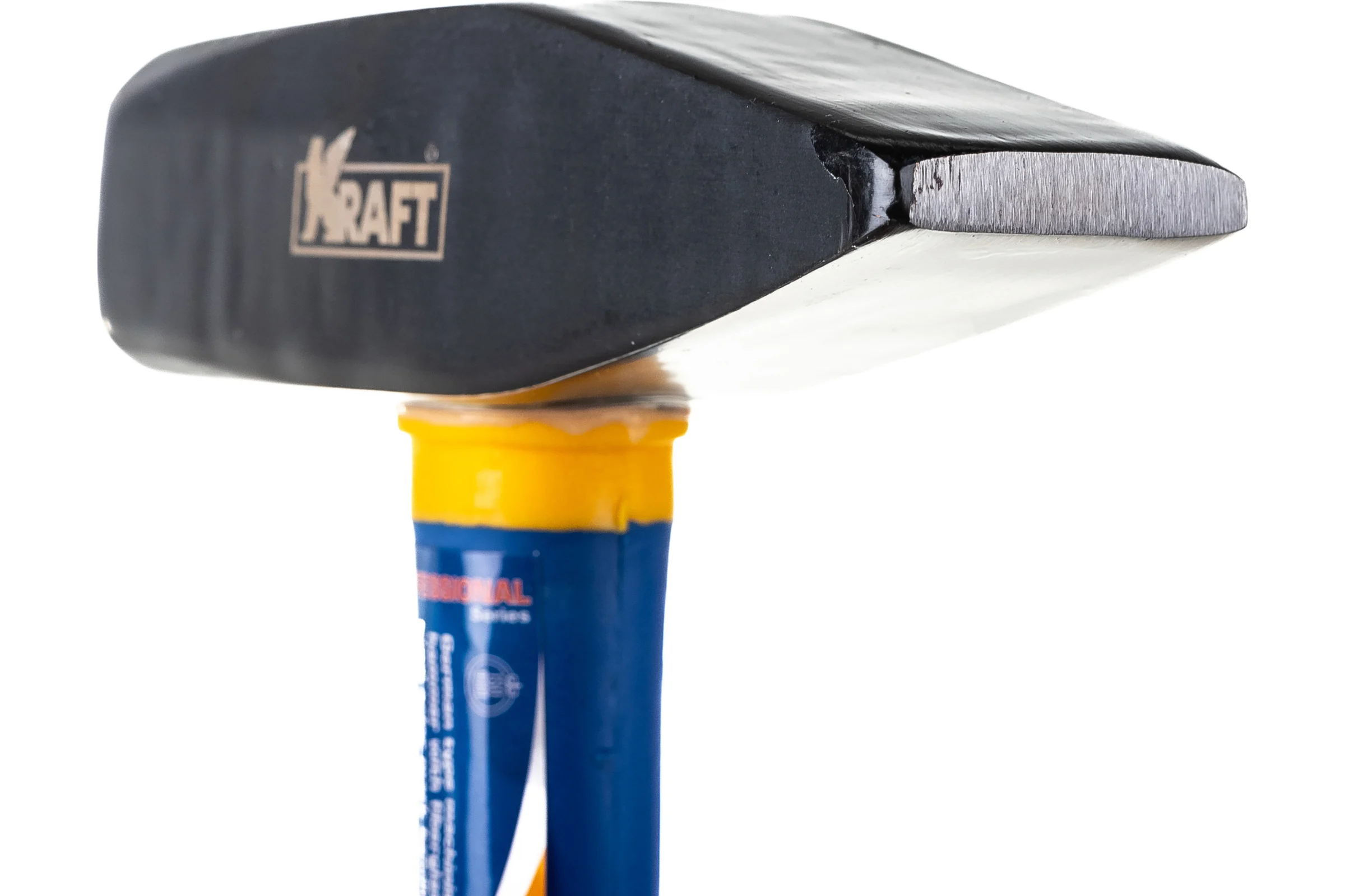 Слесарный молоток с фибергласовой рукояткой 1000г KRAFT KT 700705