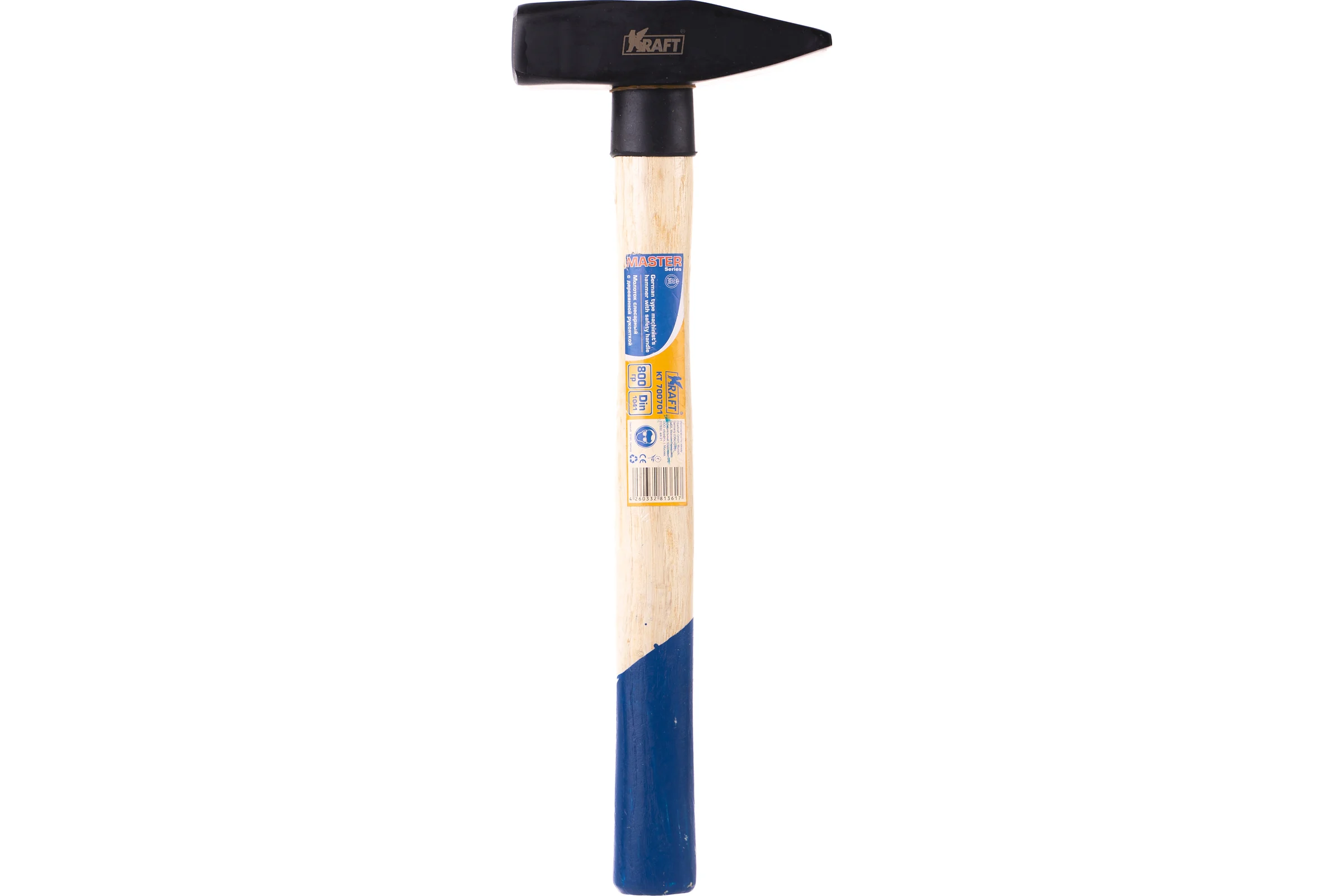 Слесарный молоток с деревянной рукояткой 800 г KRAFT KT 700701