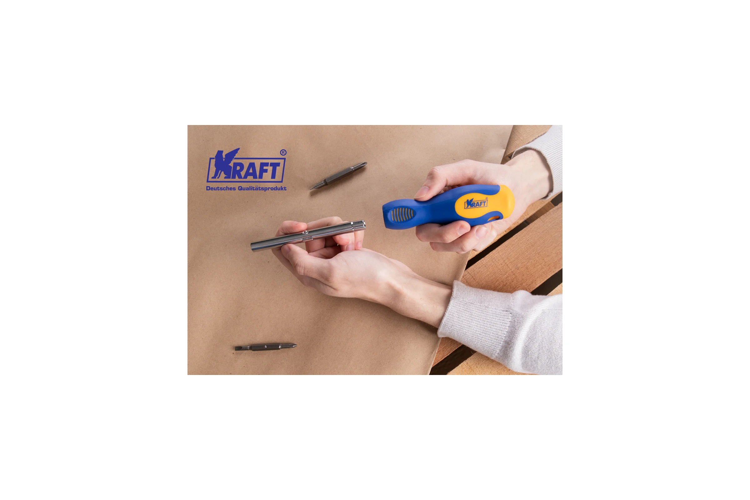Комбинированная отвертка 6 в 1 KRAFT KT 700448