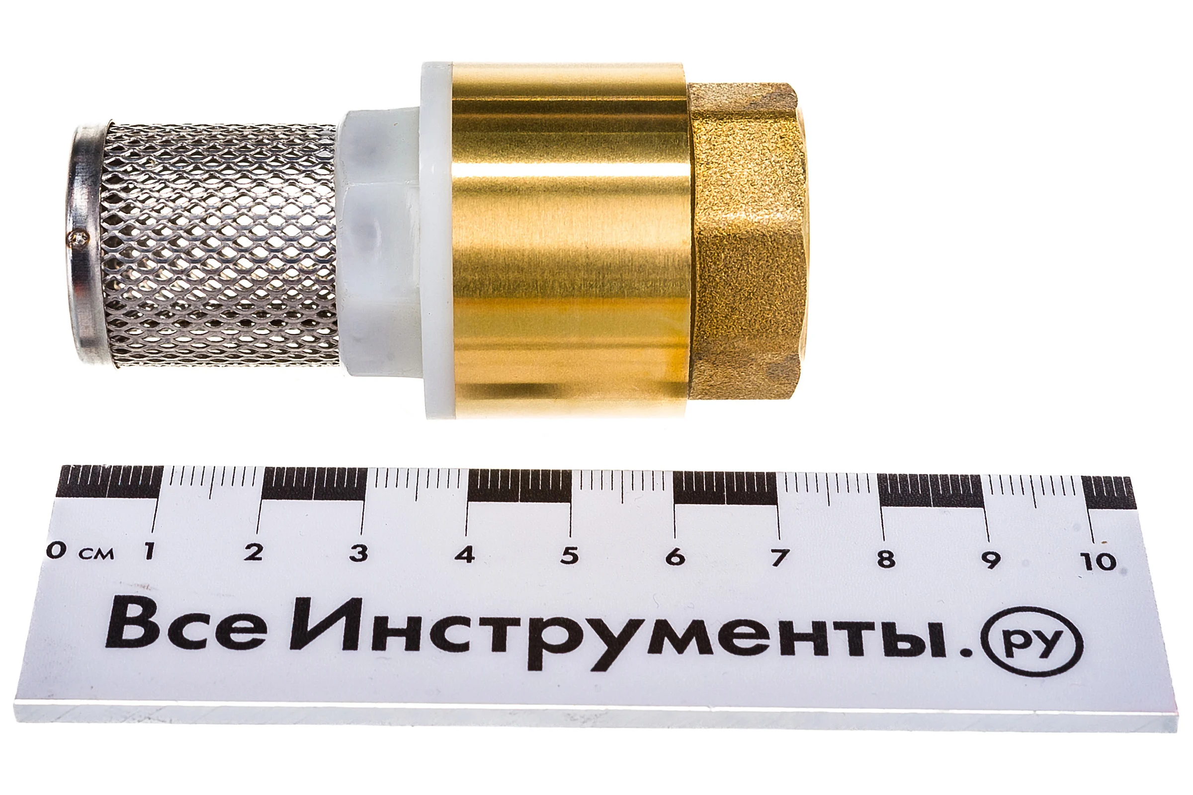 Обратный клапан с фильтром MasterProf 3/4", латунь ДС.020051