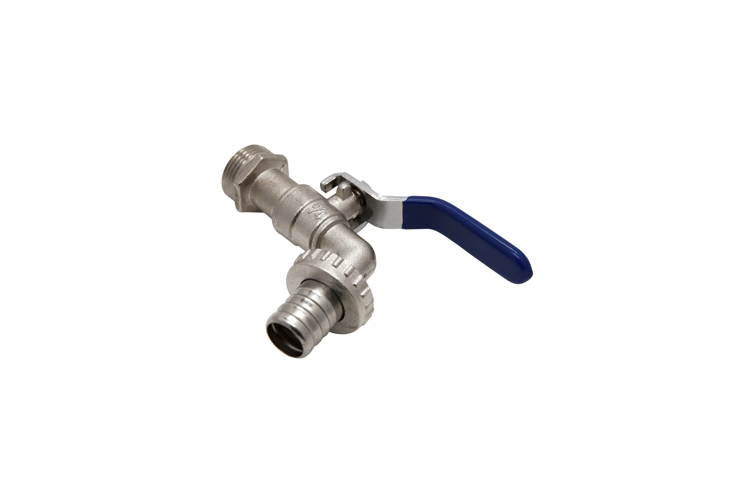 Кран шаровой водоразборный со штуцером MasterProf 3/4" ручка ДС.020048.ИМ