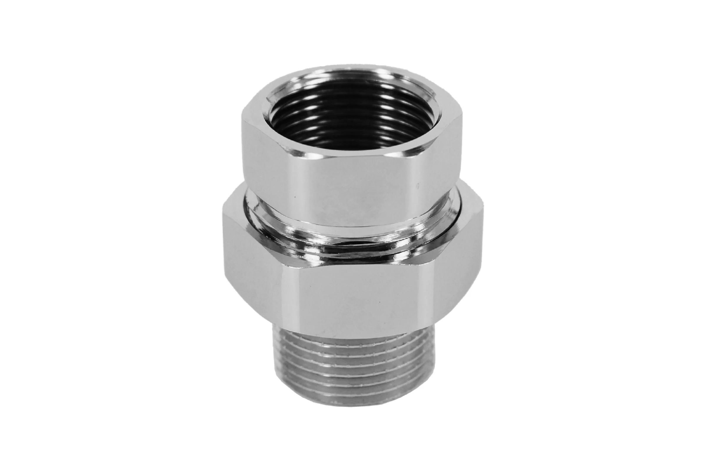 Сгон американка для полотенцесушителя прямой MasterProf 3/4" в/н хром ИС.050076