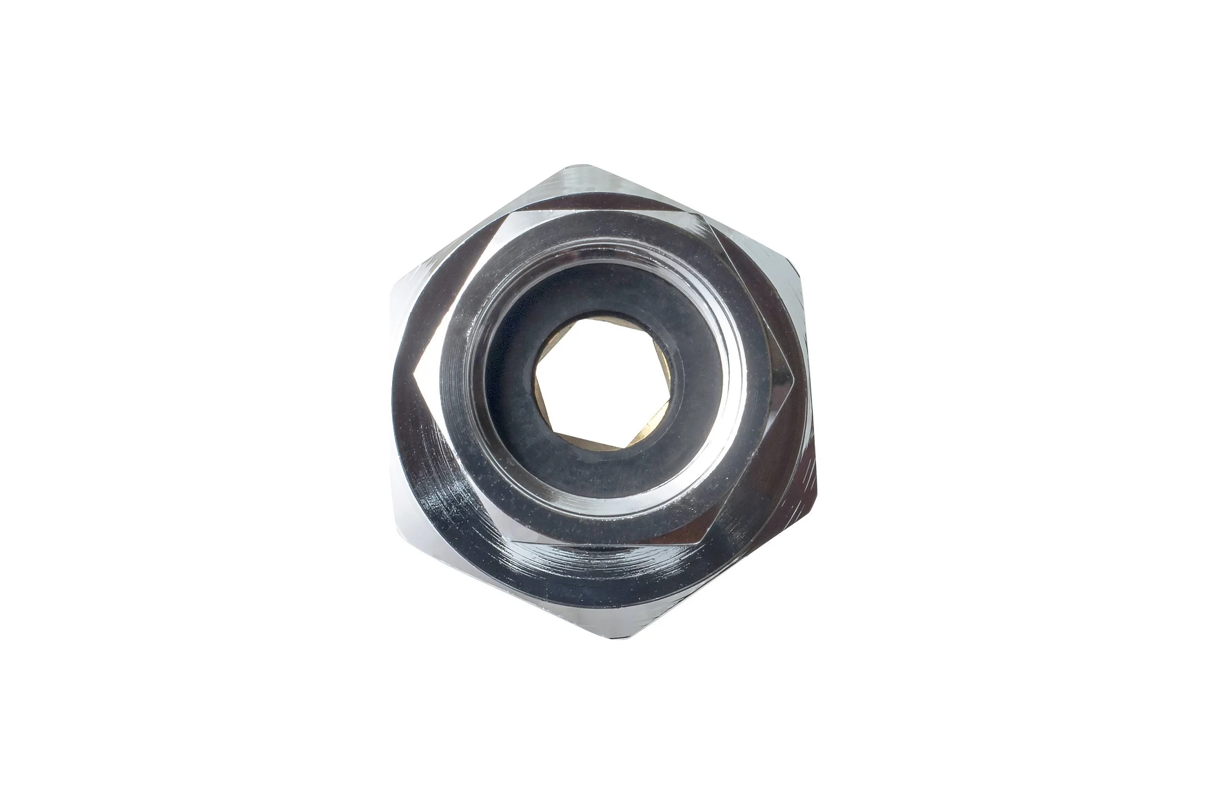 Соединение для полотенцесушителя MasterProf  прямое 1" х 3/4" в/в хром ИС.050010