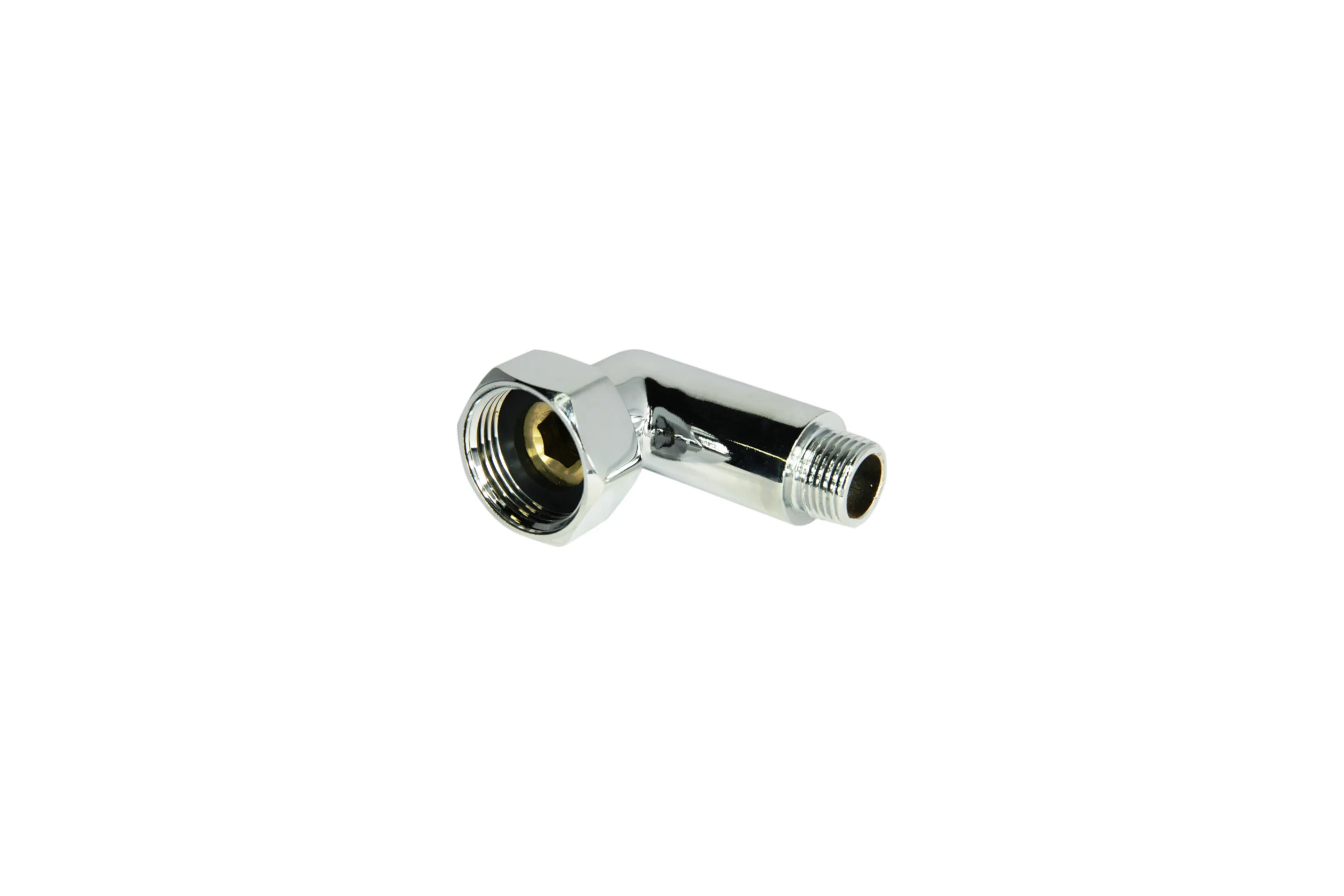 Угловое соединение для полотенцесушителя MasterProf 1" х 1/2" в/н хром ИС.050045