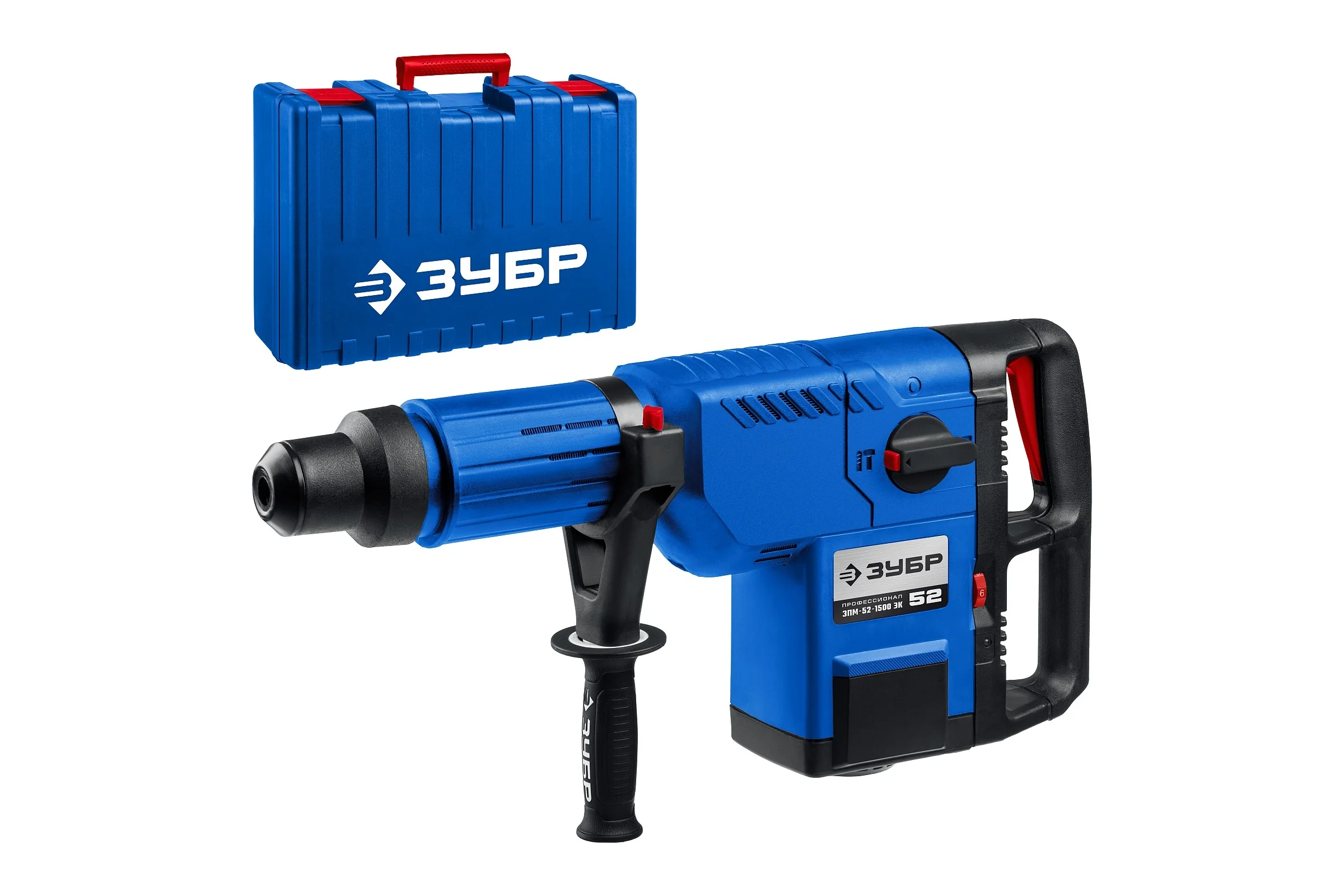 Перфоратор ЗУБР Профессионал SDS-Max, 18Дж, 1500Вт, кейс ЗПМ-52-1500 ЭК
