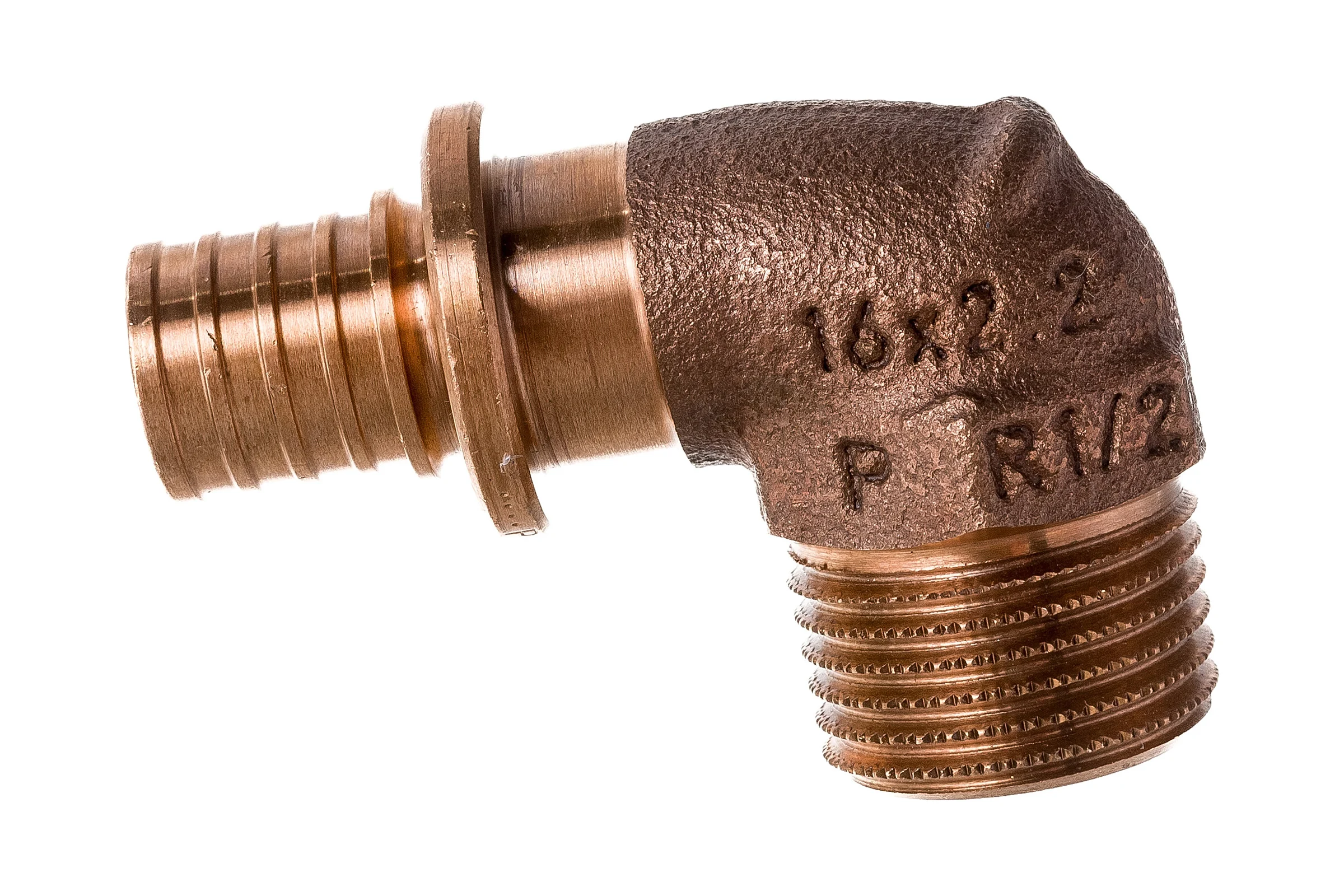 Угольник-переходник Rehau Н 16 1/2 бронза RX+ 14563471001