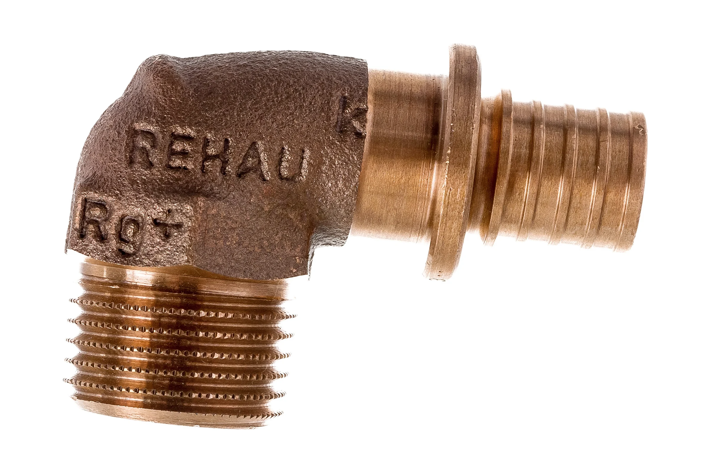 Угольник-переходник Rehau Н 16 1/2 бронза RX+ 14563471001