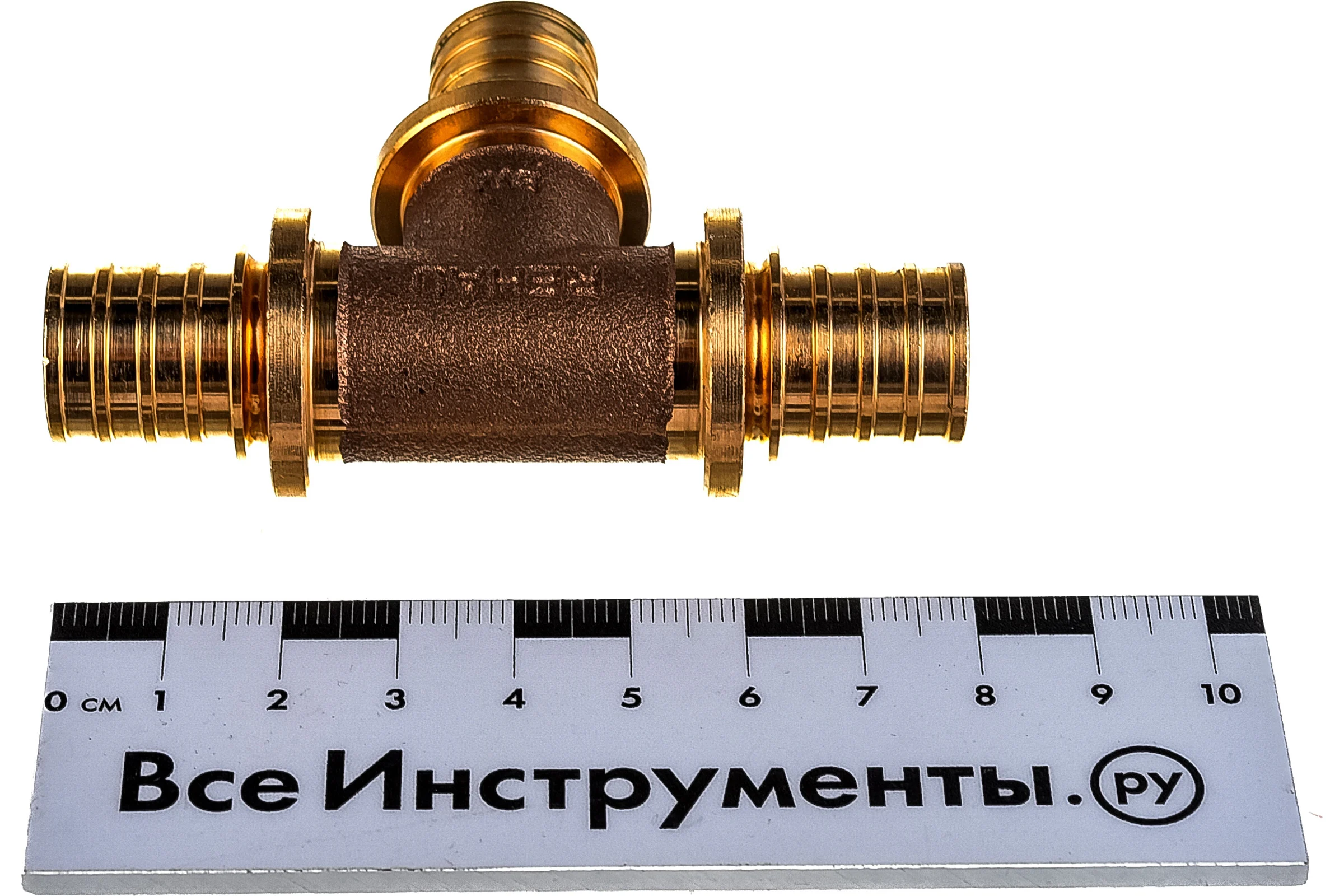 Равнопроходной тройник Rehau 20 20 20 бронза RX 13777261001