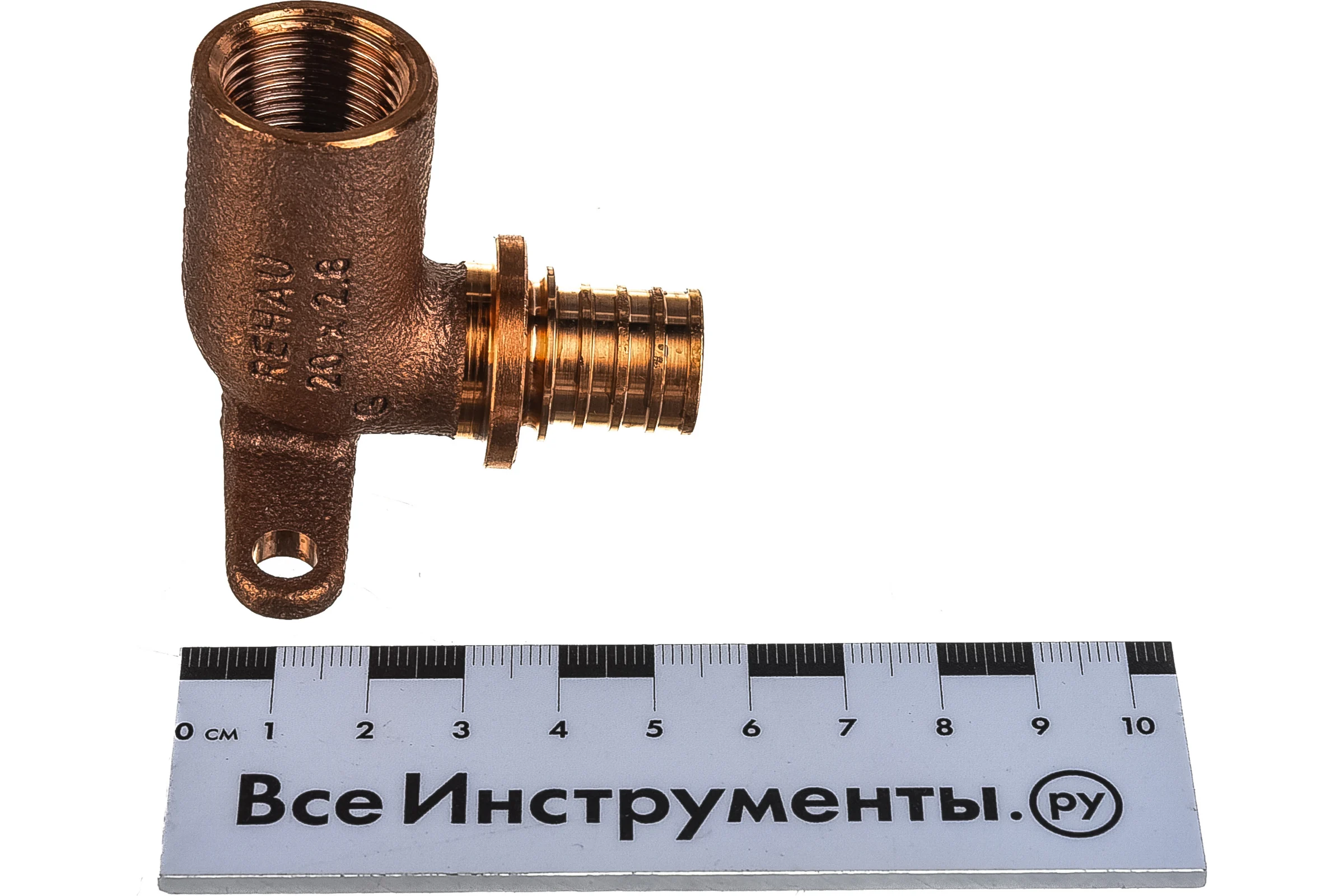Настенный угольник Rehau В 20 1/2 бронза RX+ длинный 14563631001