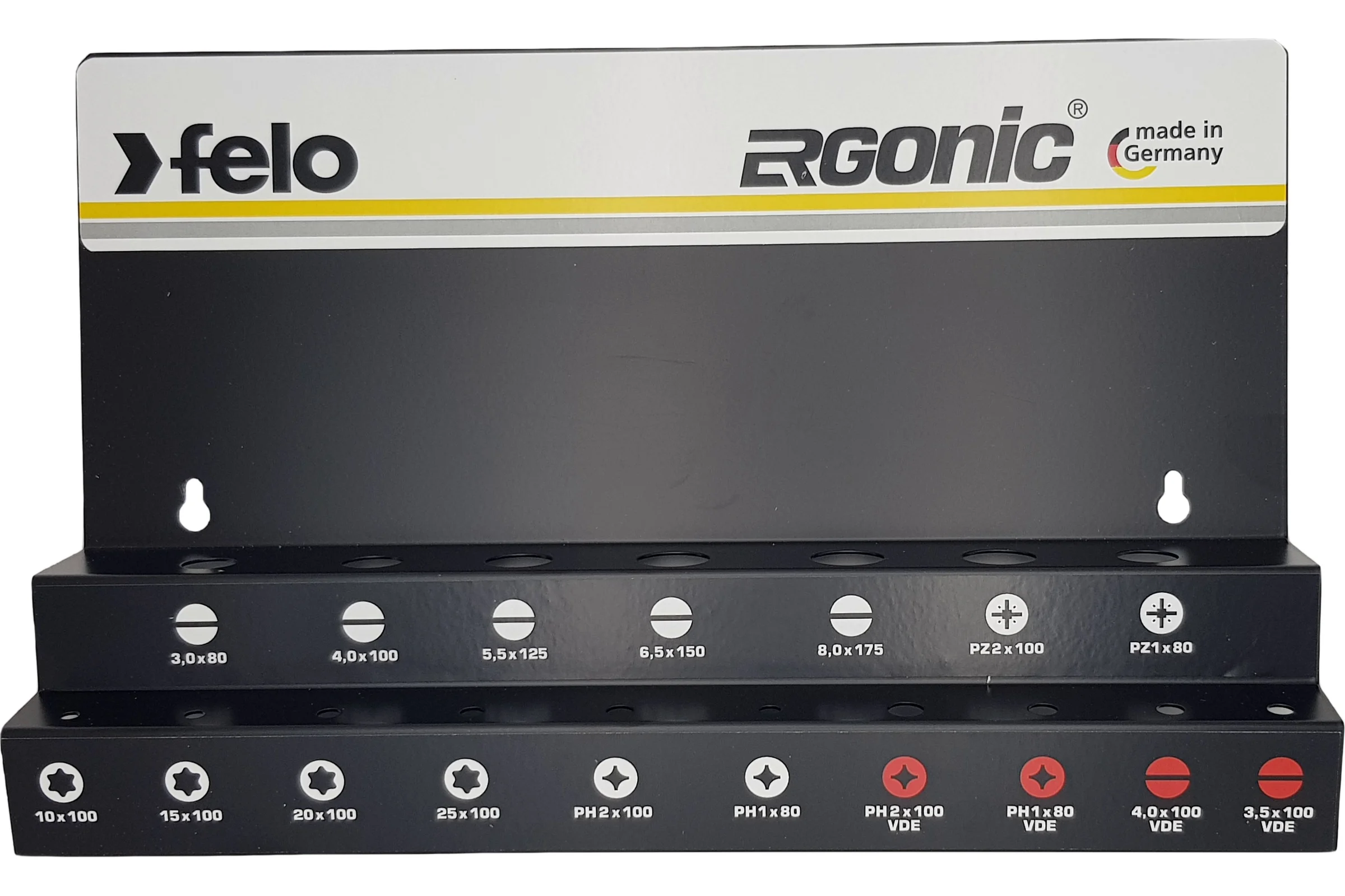 Набор отверток Felo Ergonic SL/PZ/PH/Tx и VDE на стальной стойке, 17 шт 40091743