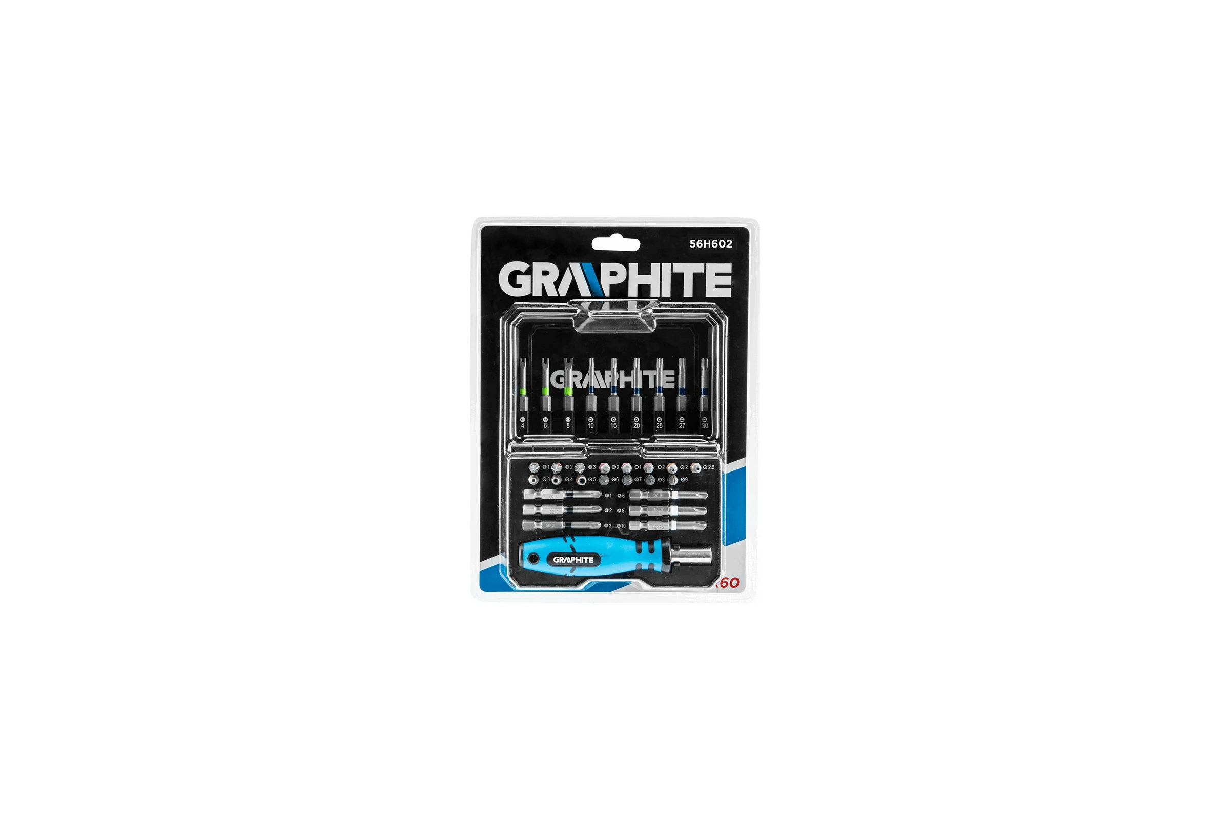 Набор бит с рукояткой 31 шт. GRAPHITE 56H602