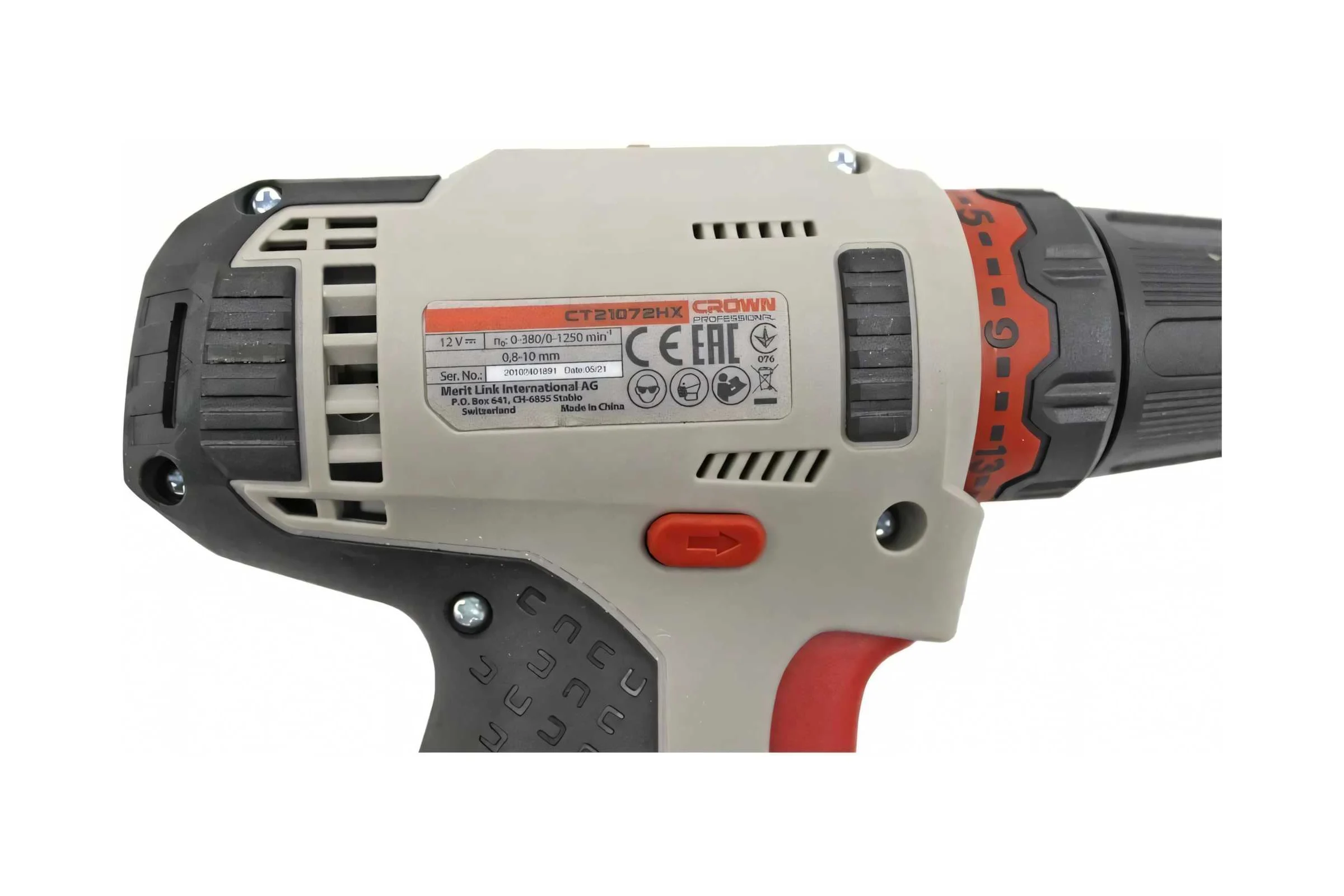Аккумуляторная дрель-шуруповерт CROWN CT21072HX-2 BMC