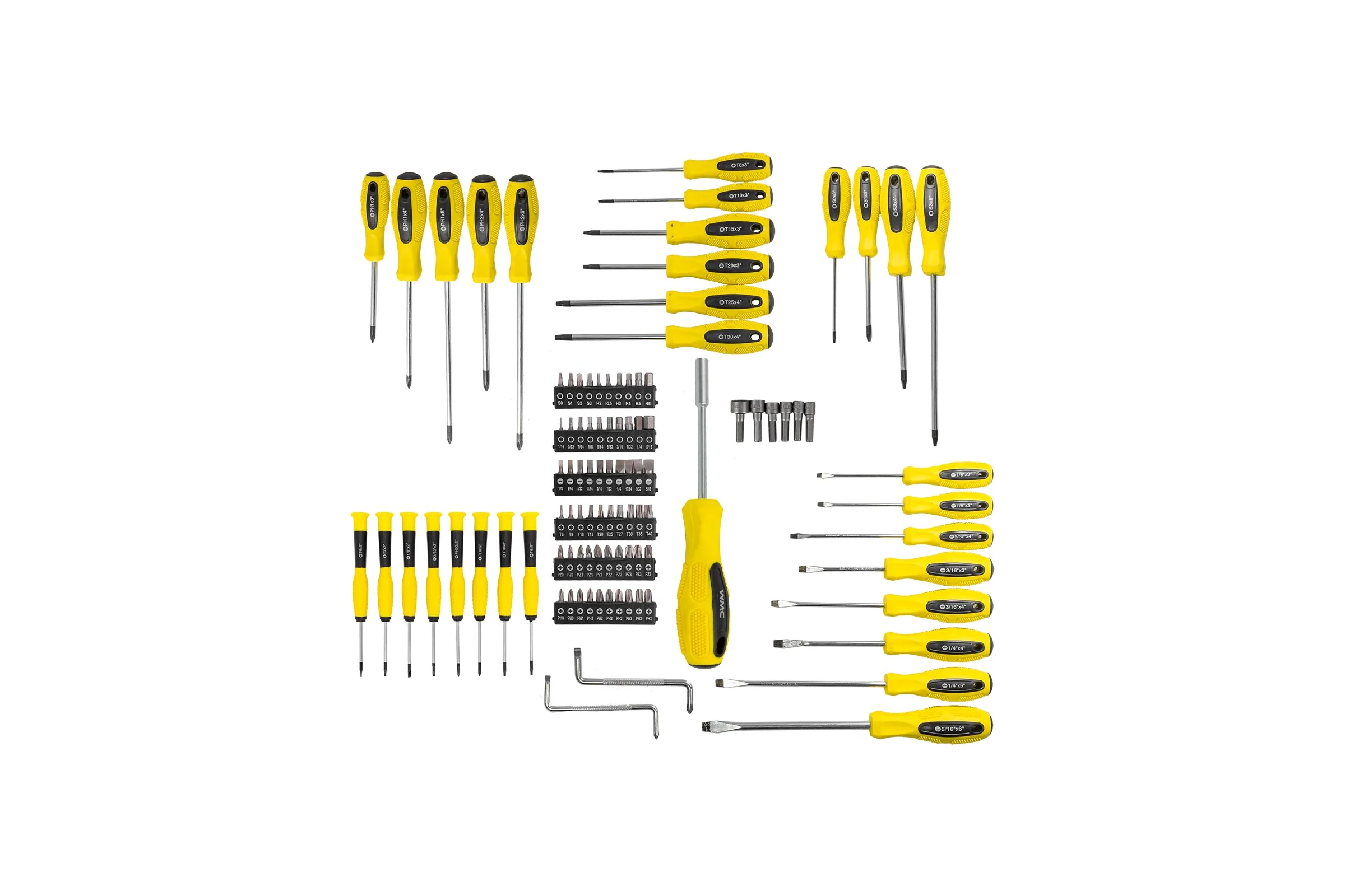 Набор отверток и бит 100пр. WMC TOOLS WMC-10100(51782)