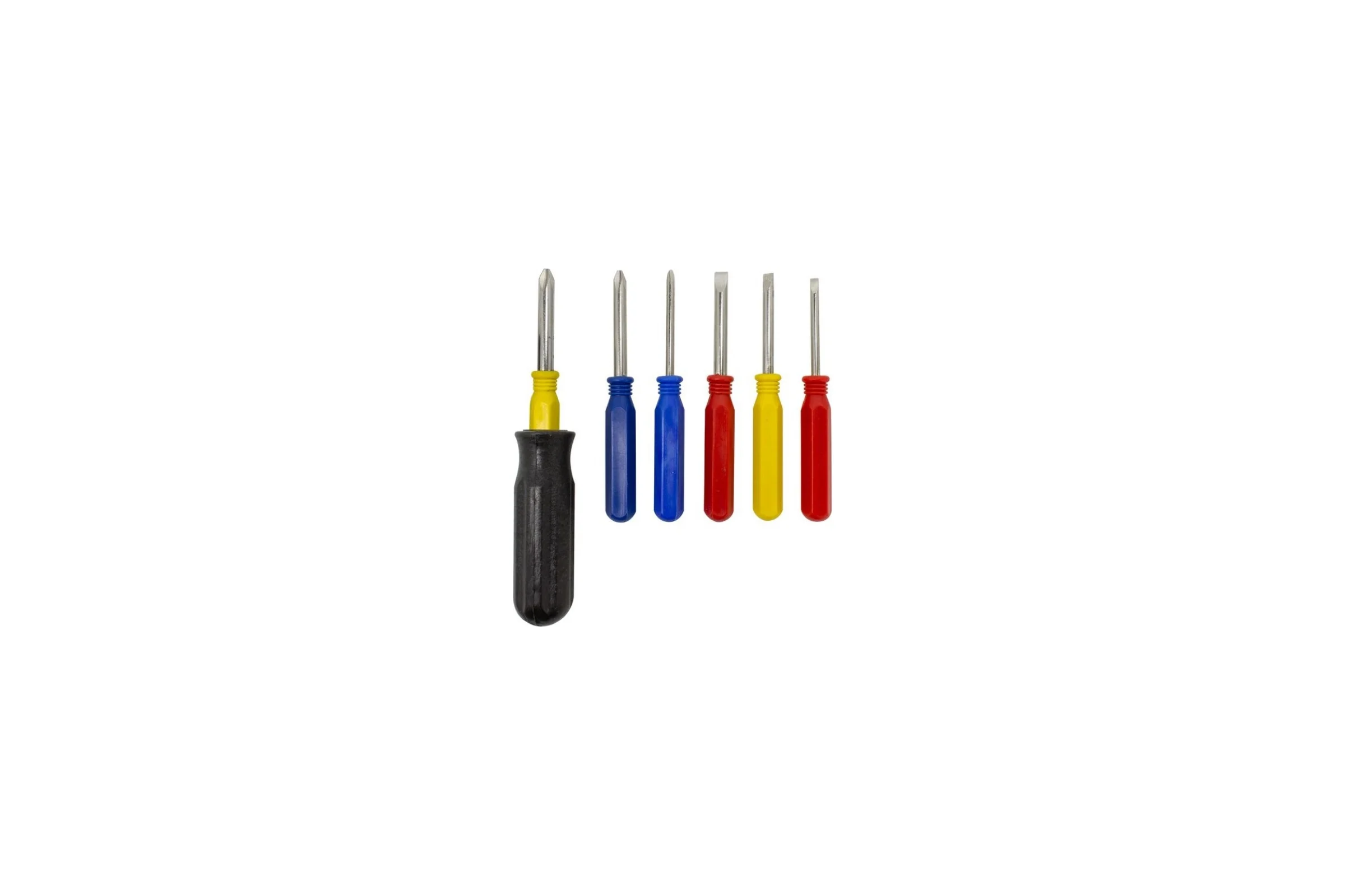 Набор отверток мини с пластиковой рукояткой WMC TOOLS 7пр.,в футляре WMC-711A07(50499)