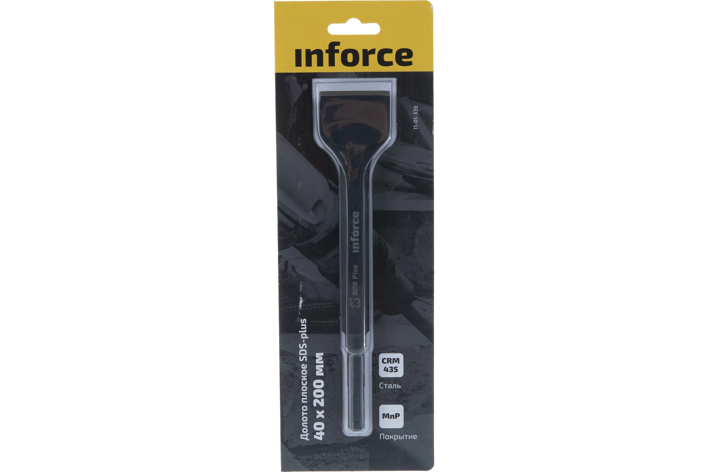 Долото плоское (40х200 мм; SDS+) Inforce 11-01-339