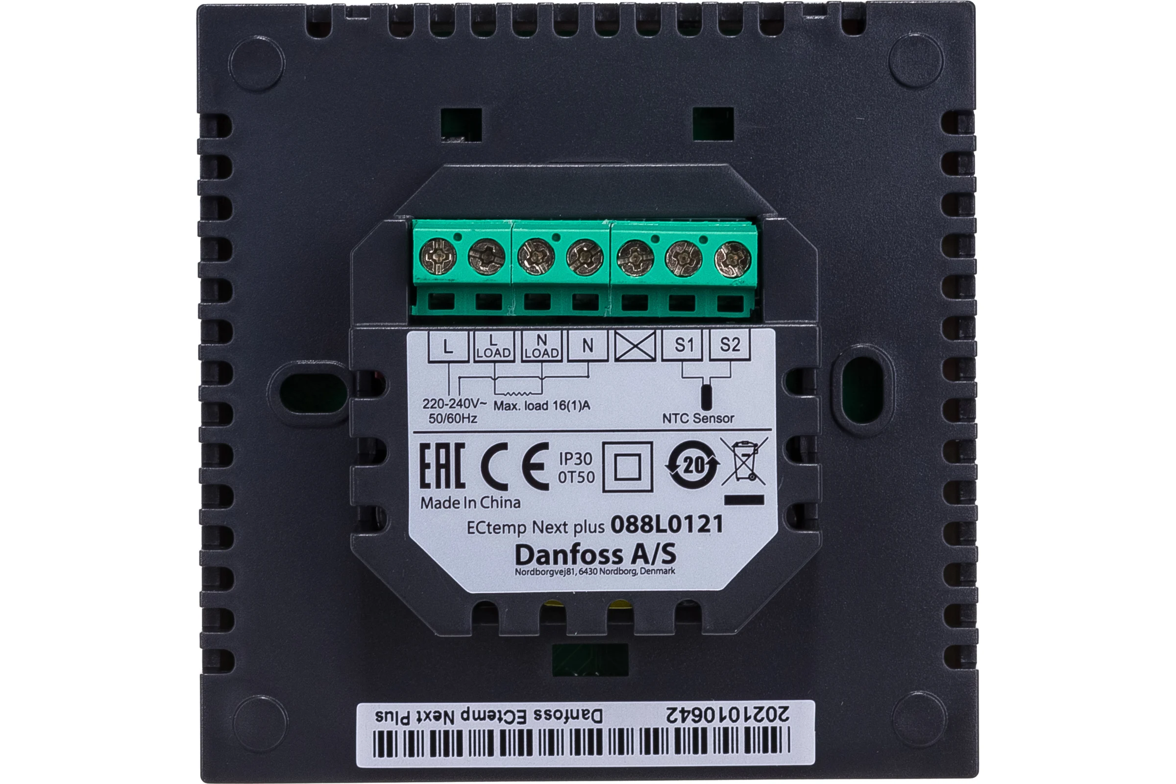 Терморегулятор Danfoss™ ECtemp Next Plus с комбинацией датчиков, 16А DEVI 088L0121