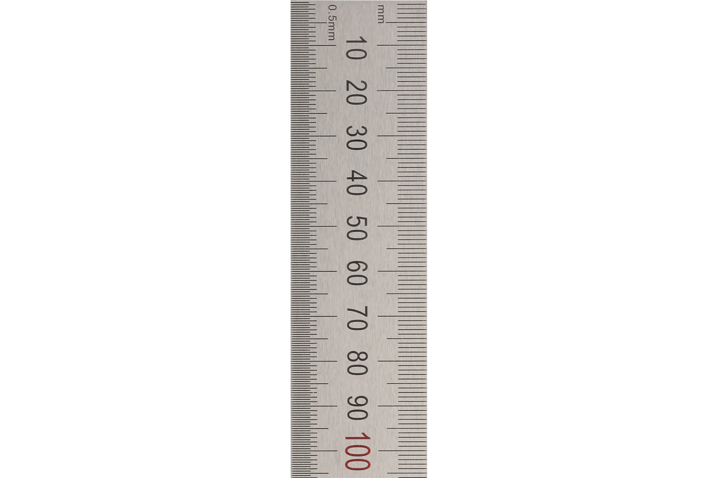 Стальная линейка 1000х30х1 мм, цветная шкала 0,5 мм Kinex (K-MET) 1022-02-100