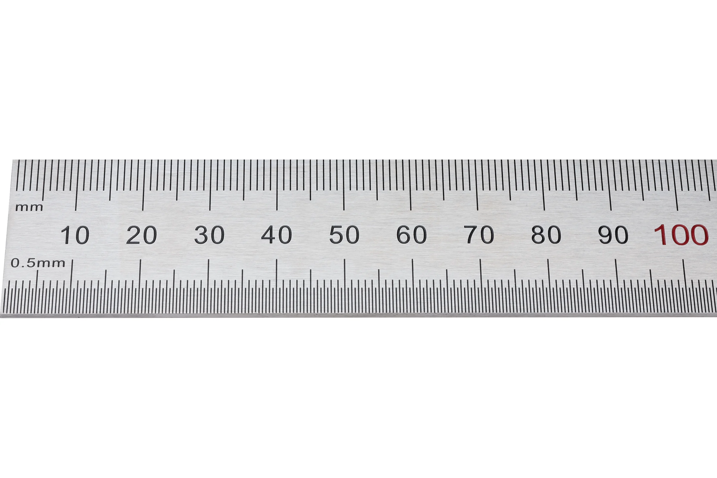 Стальная линейка 300х25х1 мм, цветная шкала 0,5 мм Kinex (K-MET) 1022-02-030